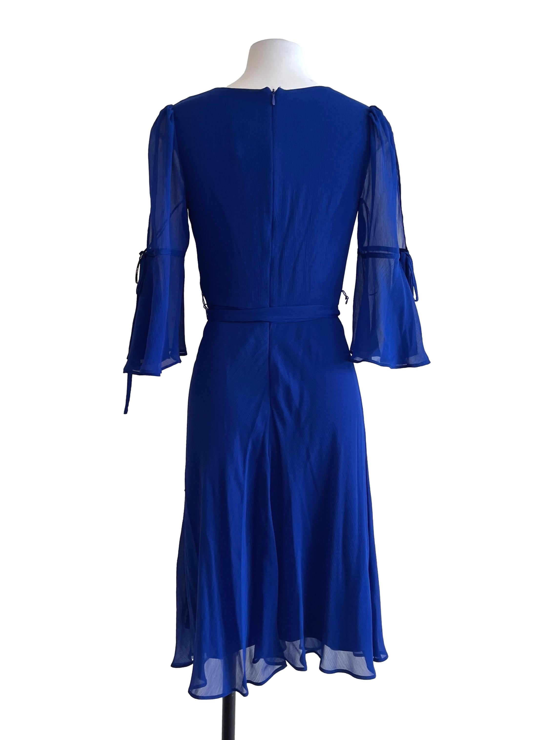 Royal Blue Wrap Dress