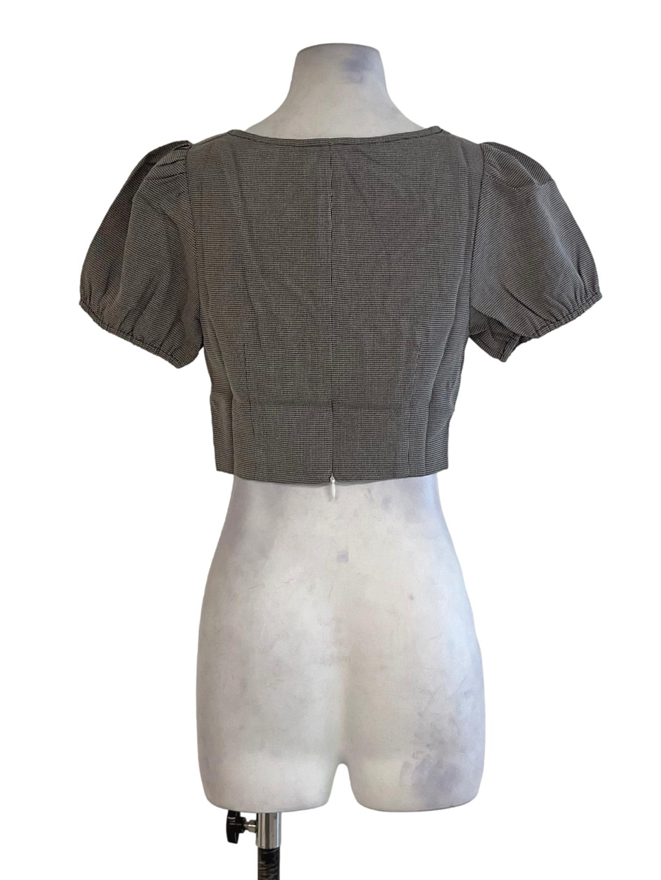 Black Nailshead Blouse
