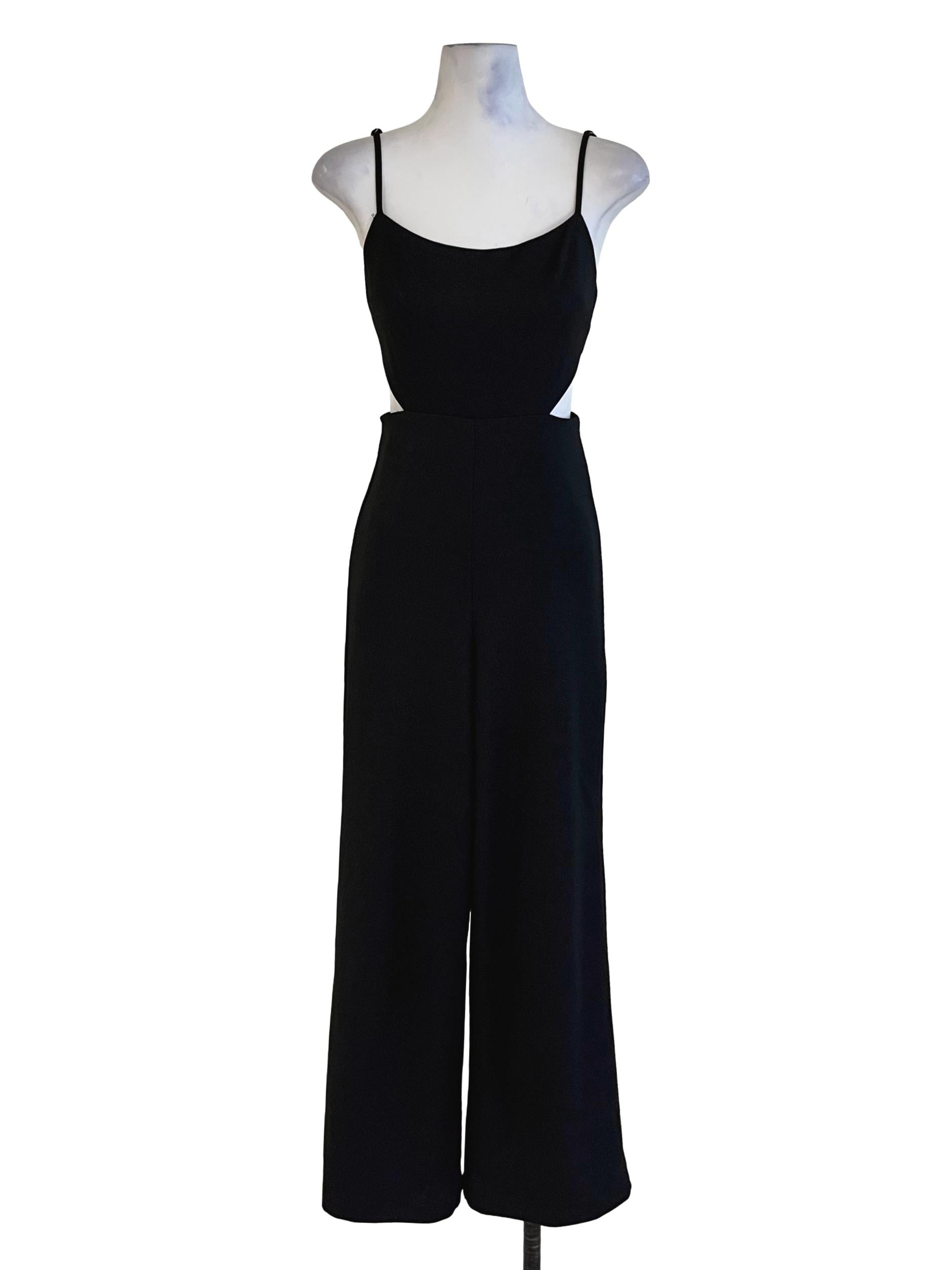 Black Spaghetti Strap Jumpsuit