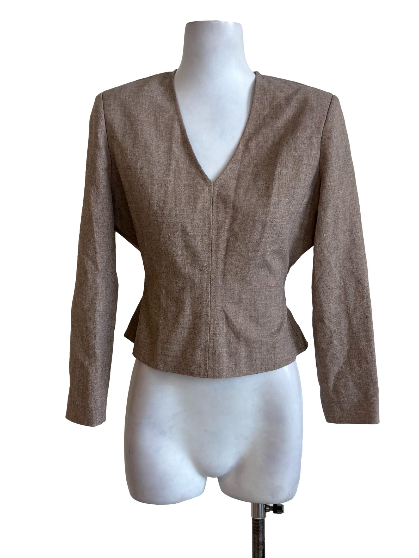 Tortilla Pleated Cinched Waist Top