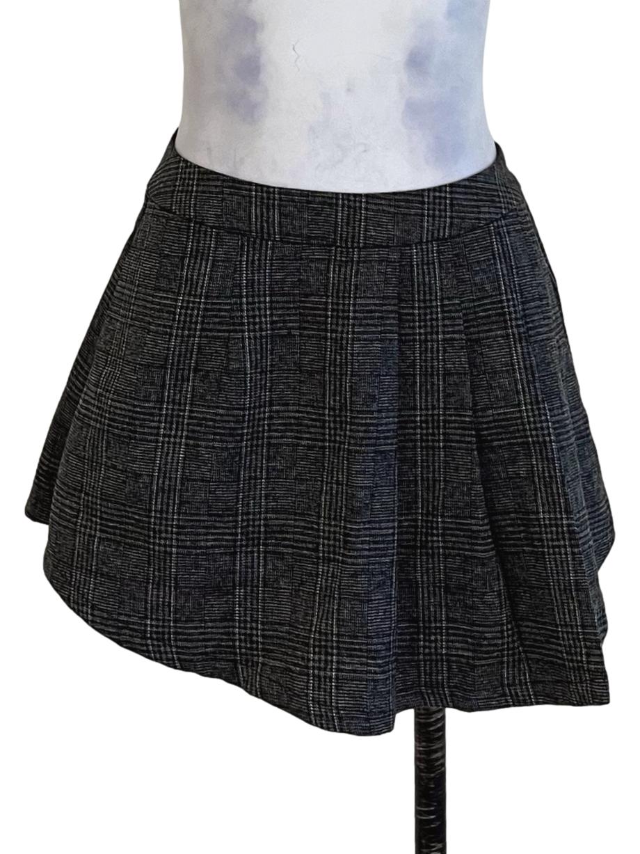 Black Tartan Skort