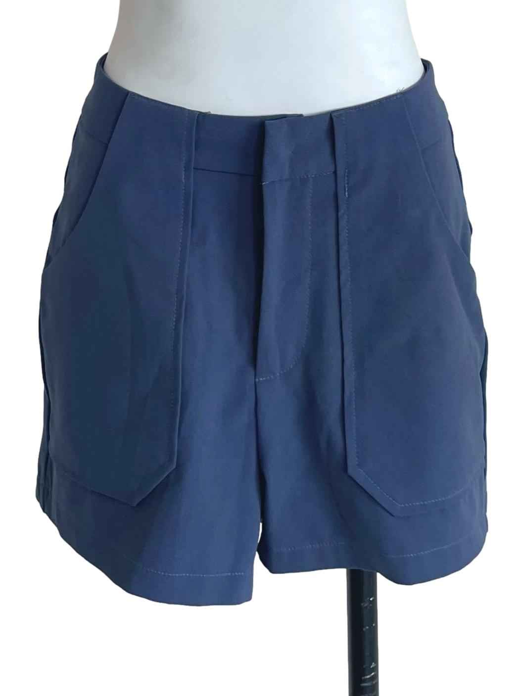 Spruce Blue Patch Pocket Shorts