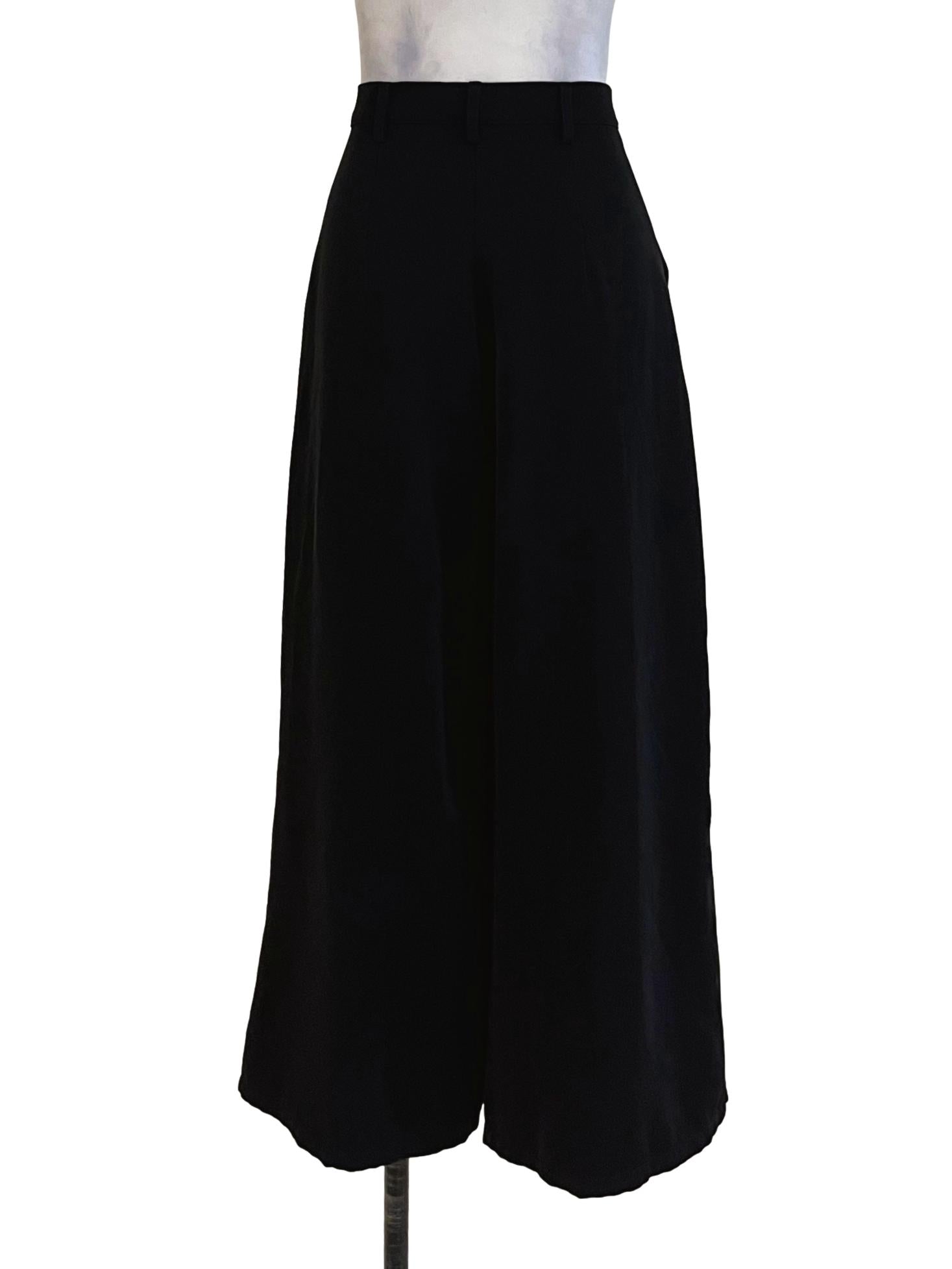 Black High-Waisted Formal Pants