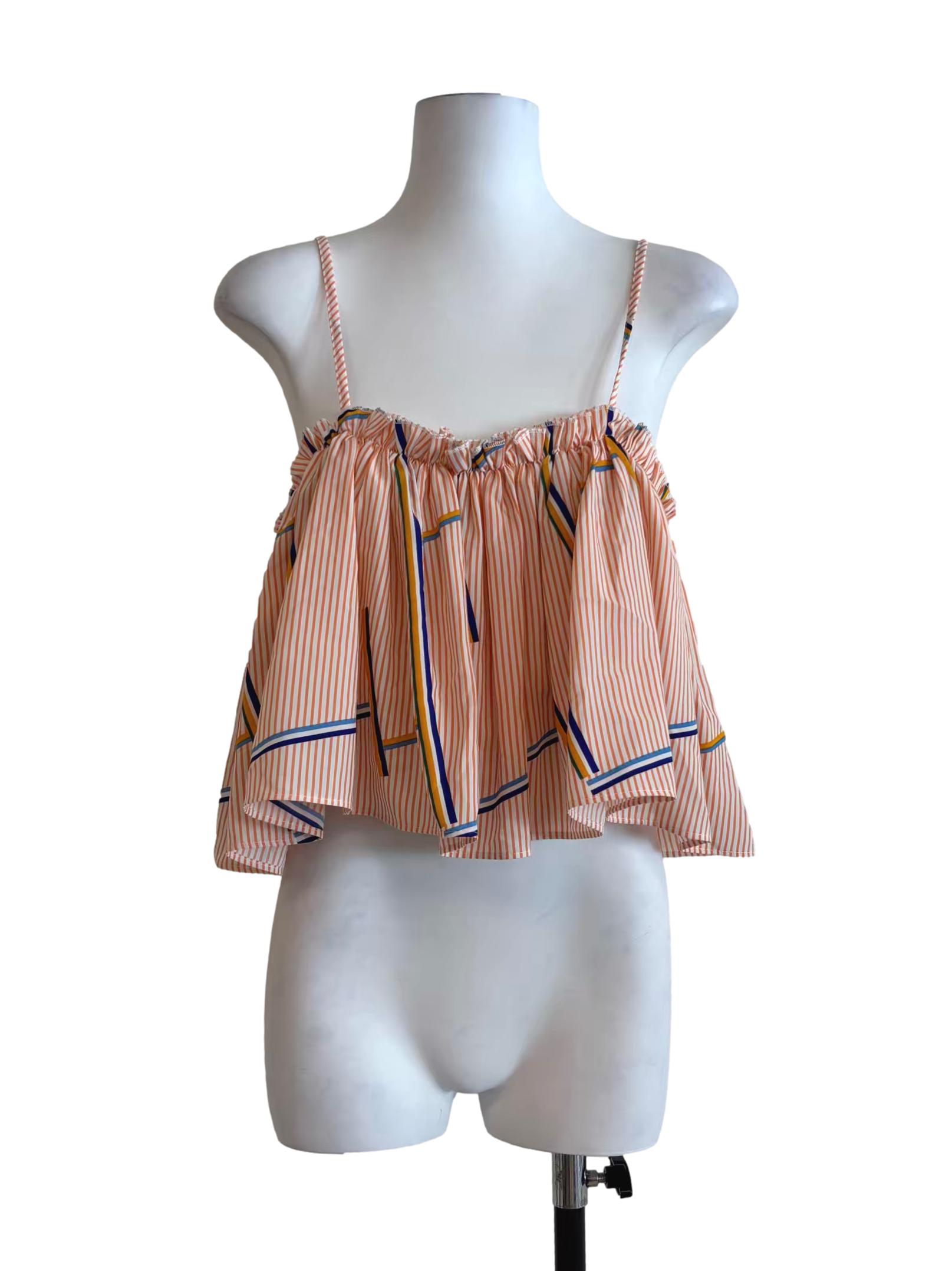 Mandarin Orange Sweetheart Tent Top