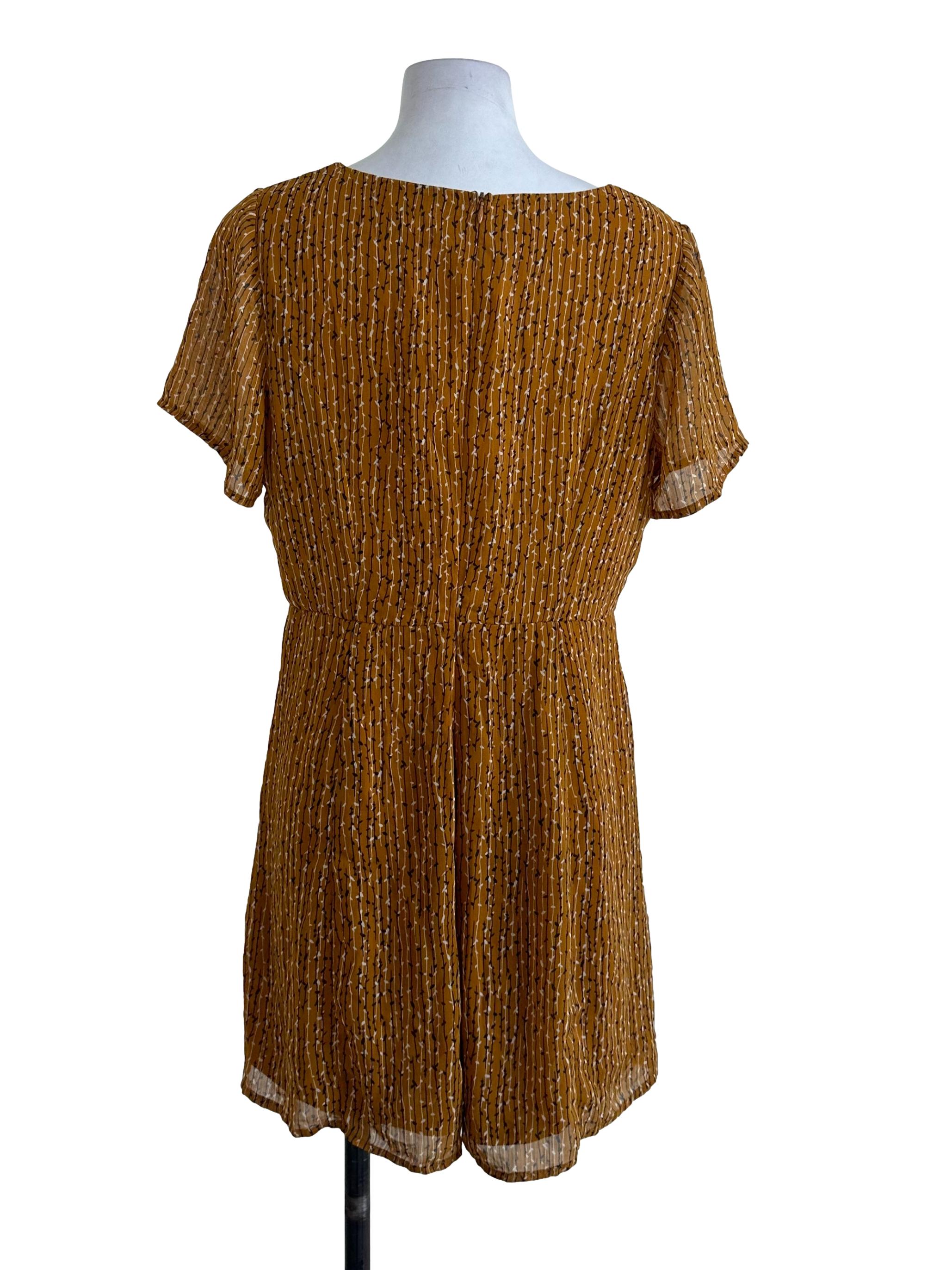 Mustard Yellow Pattern Rompers