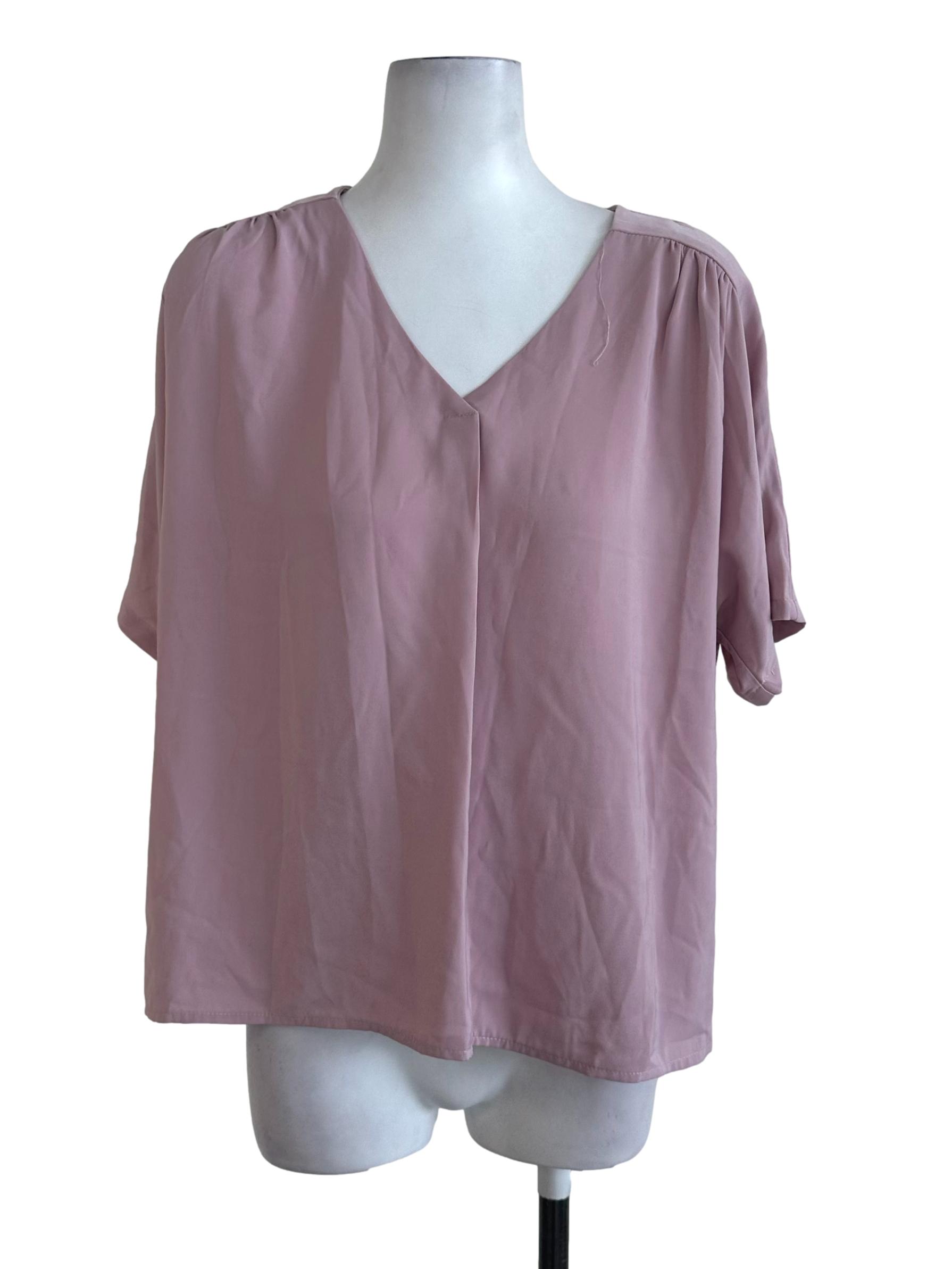 The Closet Lover Soft Pink Plain Top | REFASH