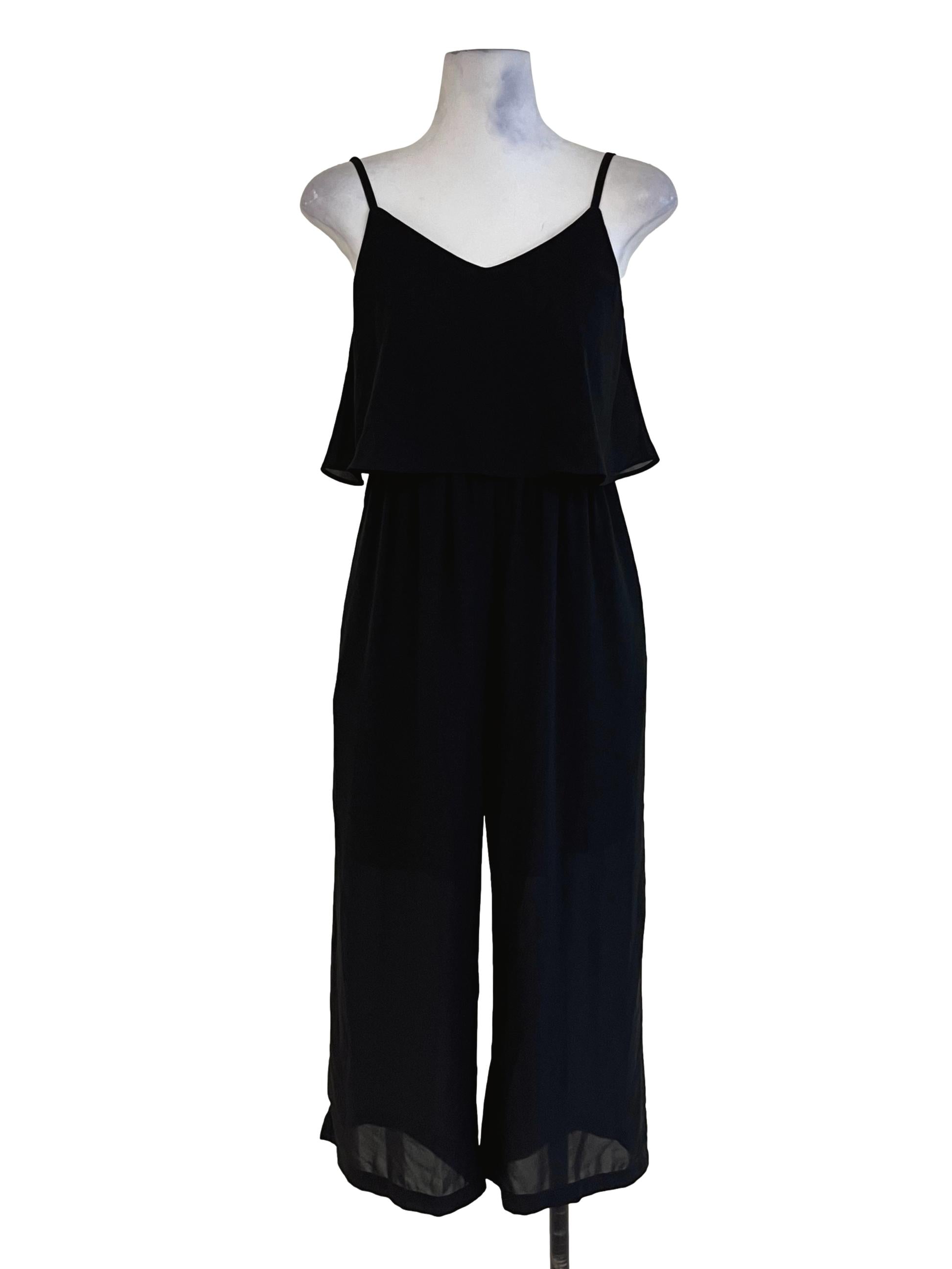Black Spaghetti Strap Jumpsuit