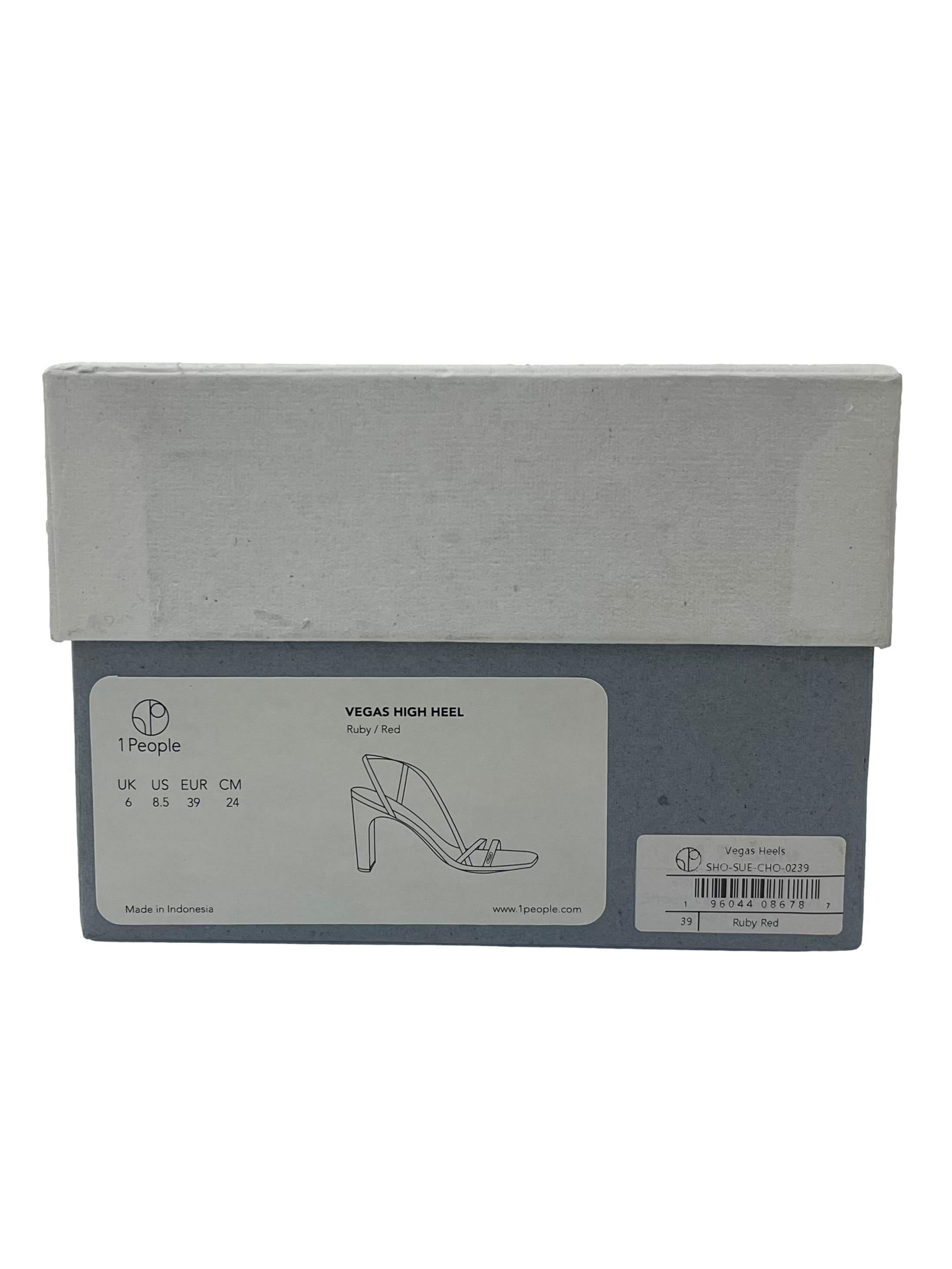 Ruby Red Vegas High Heels