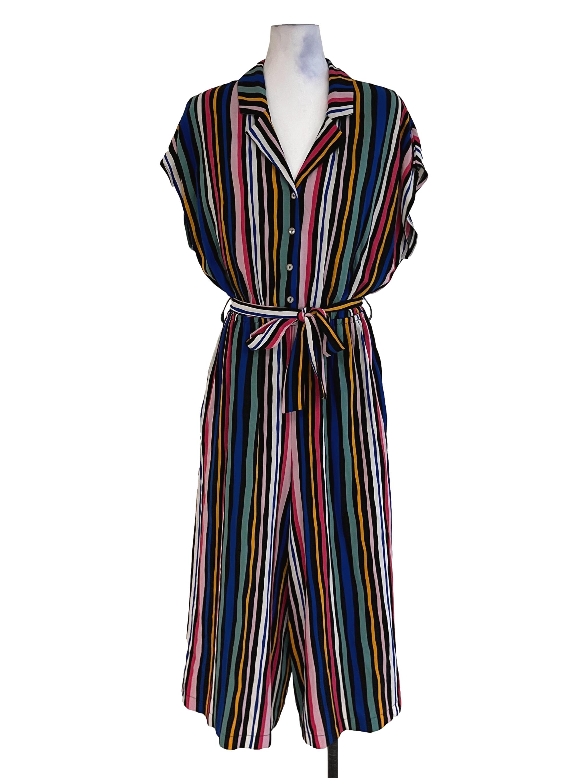 Blue Bengal Stripe Jumpsuit