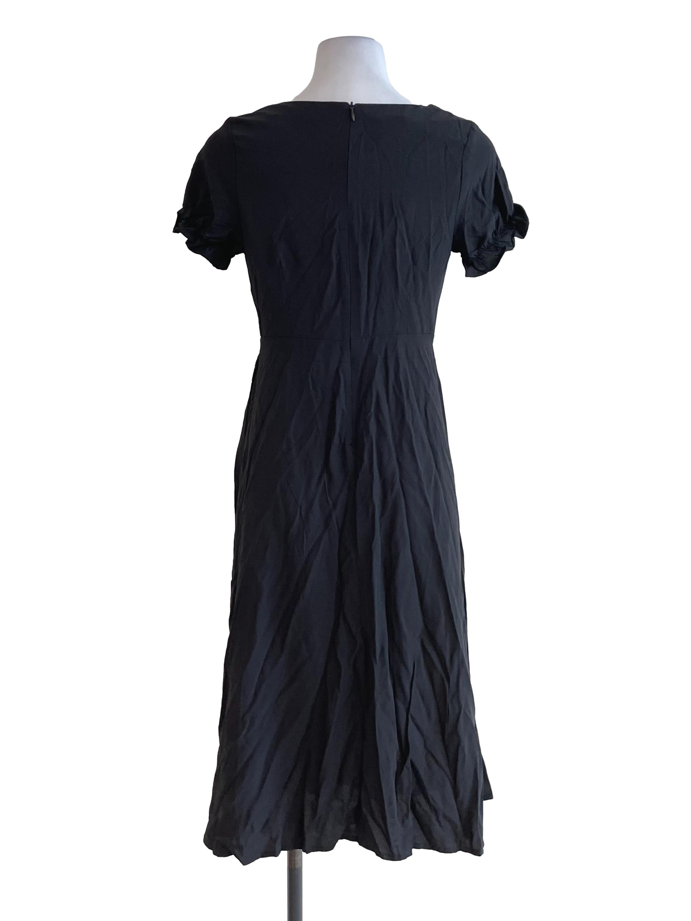 Black Ruffled Dress