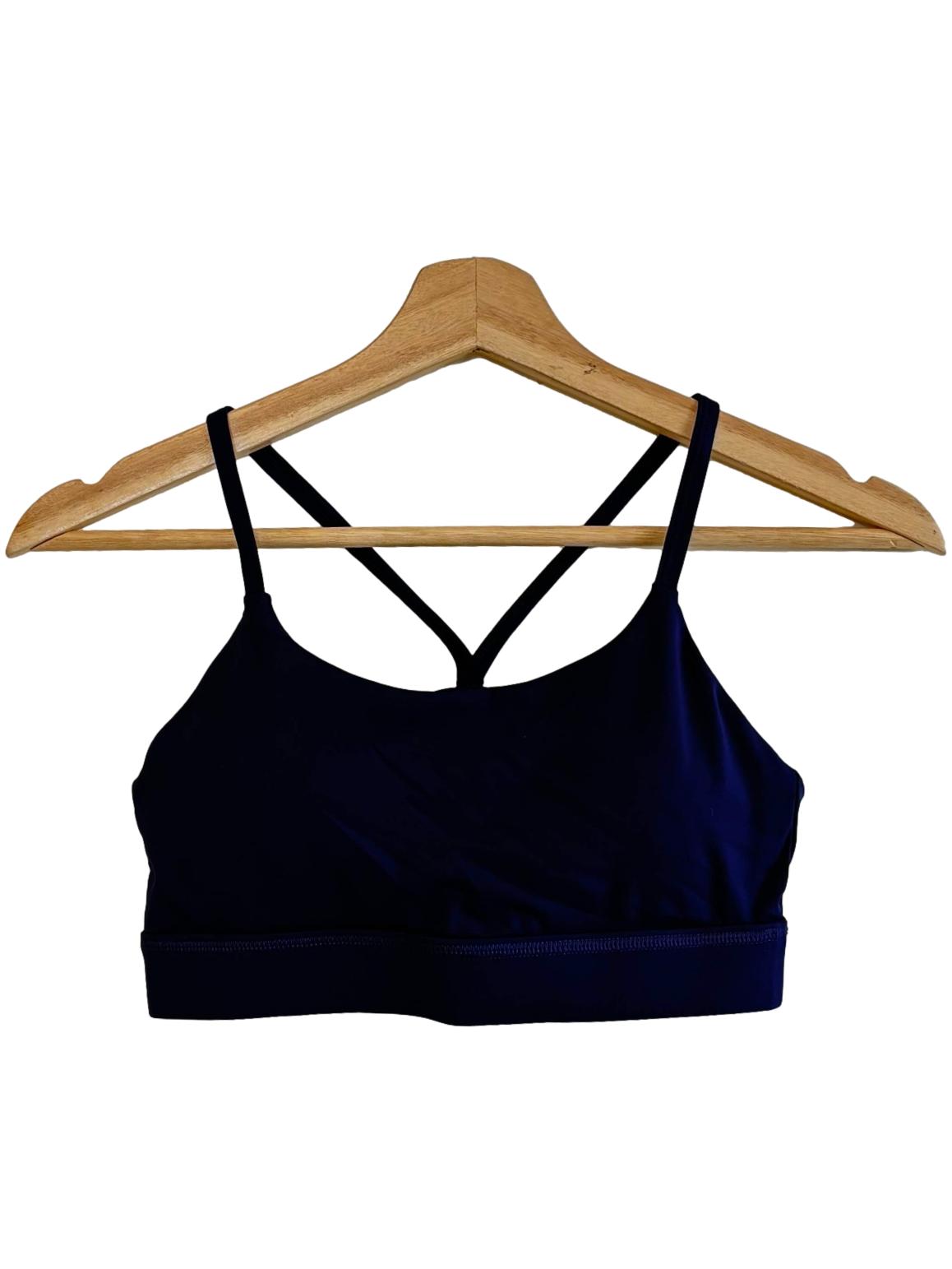 Navy Blue Strappy Sports Bra