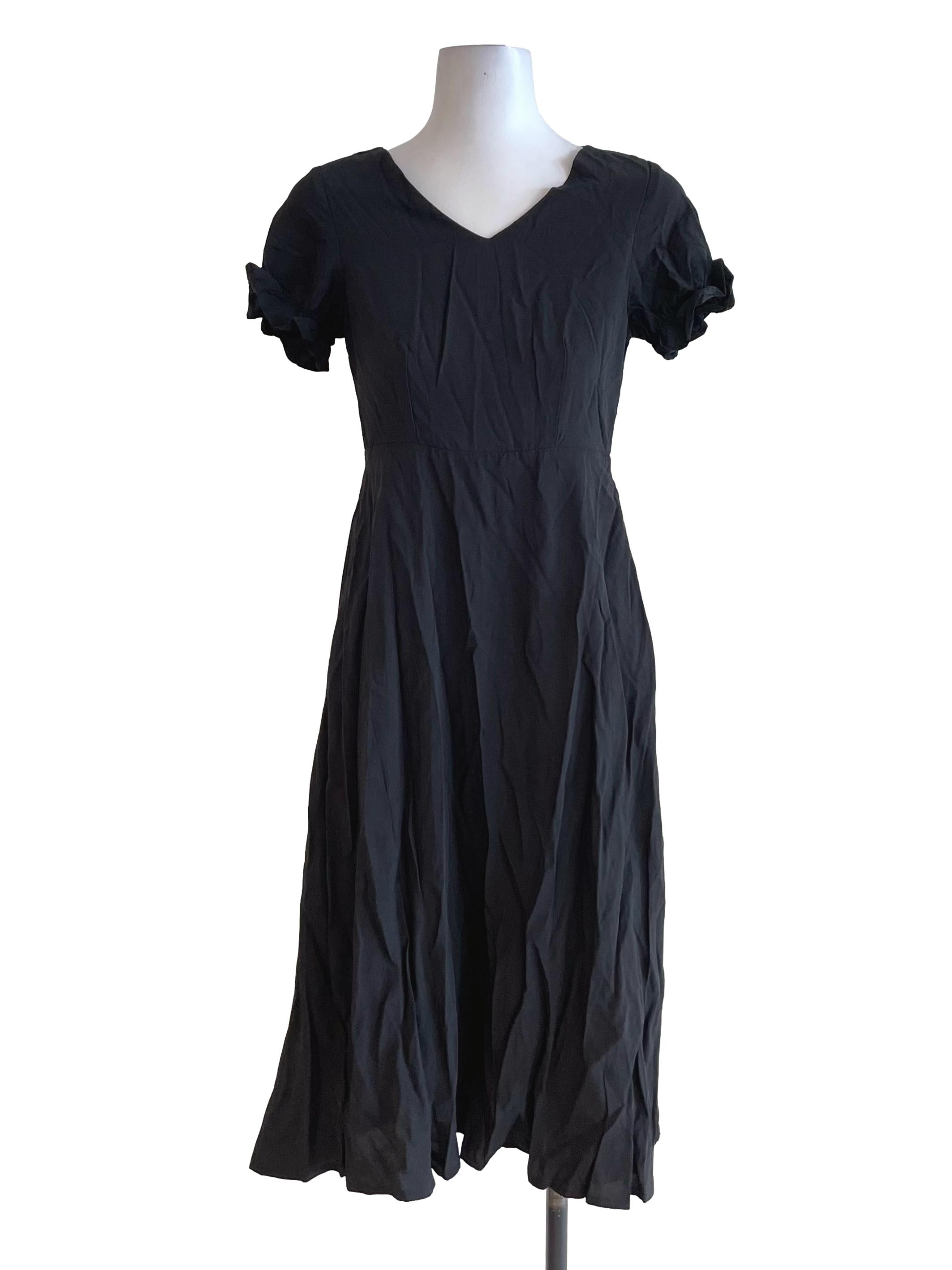 Black Ruffled Dress