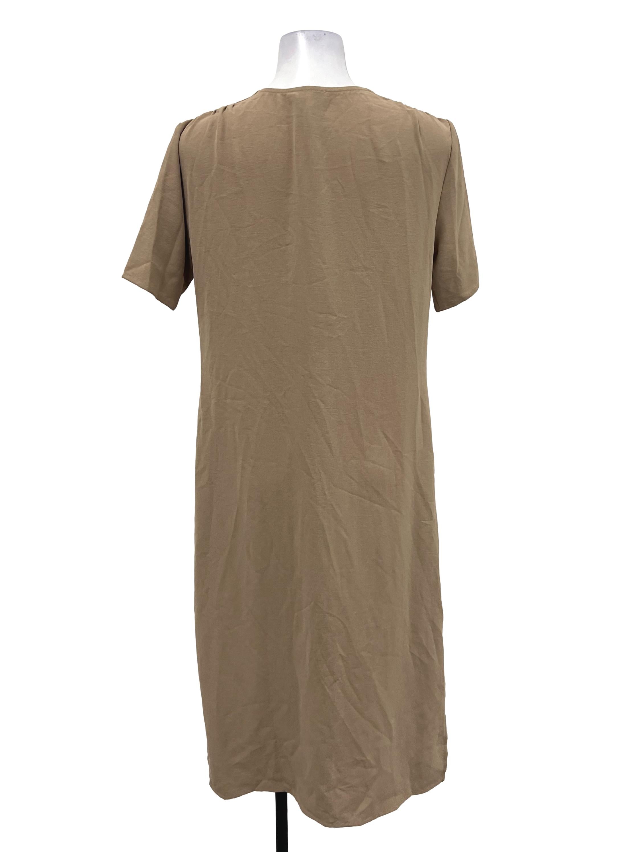 Brown Button Dress OSN