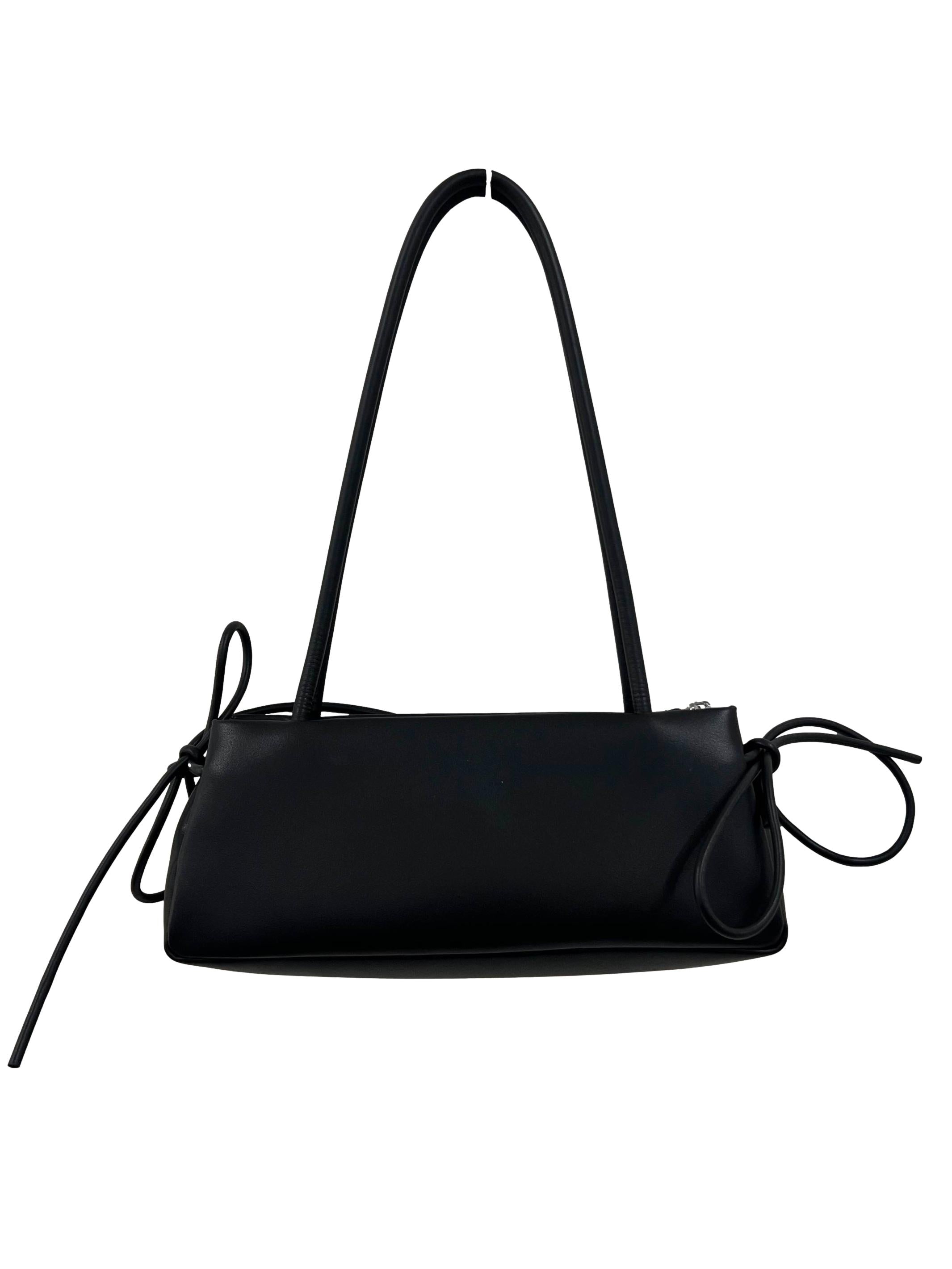 Black Bow Trapeze Shoulder Bag CSN