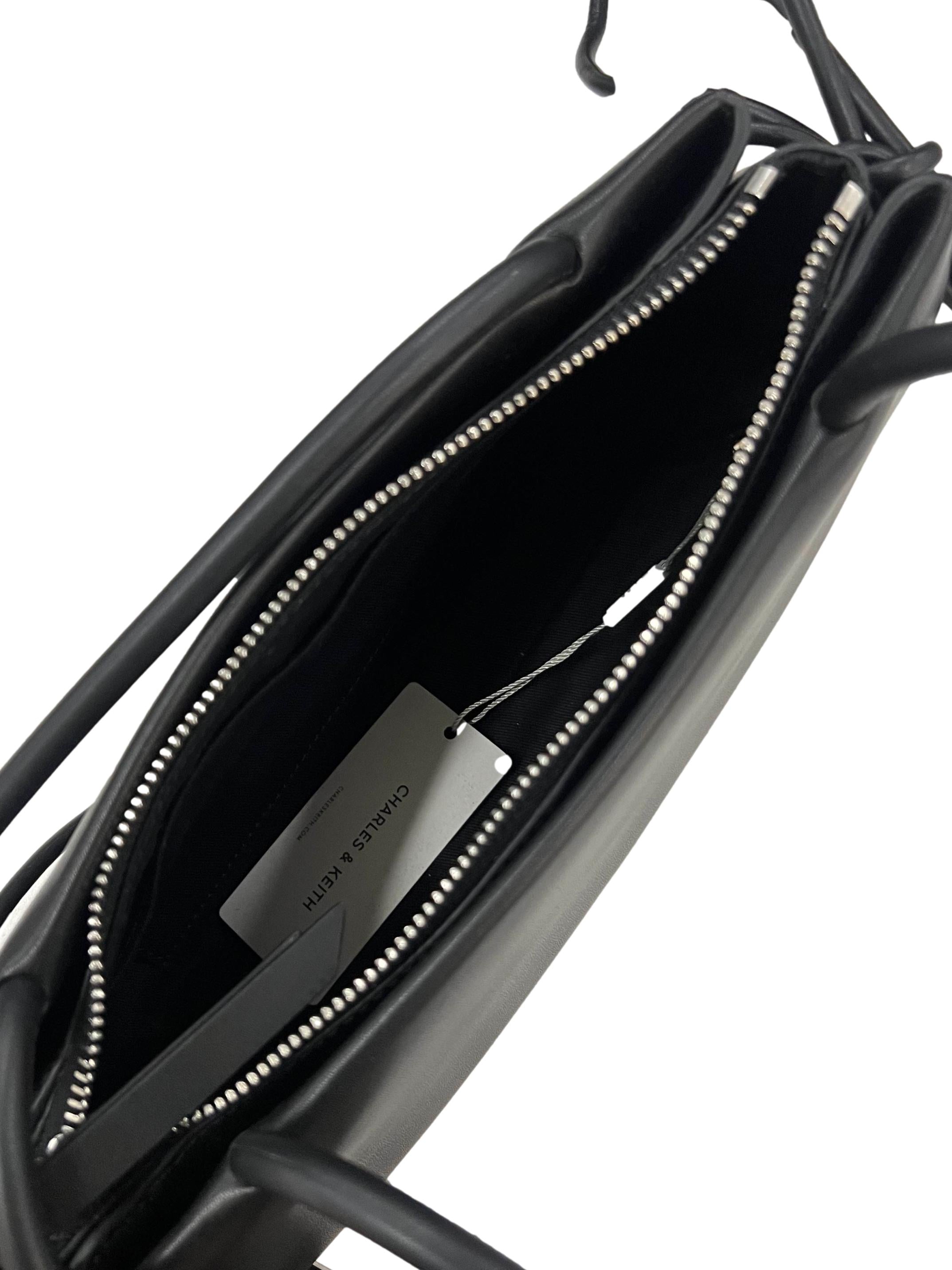 Black Bow Trapeze Shoulder Bag CSN