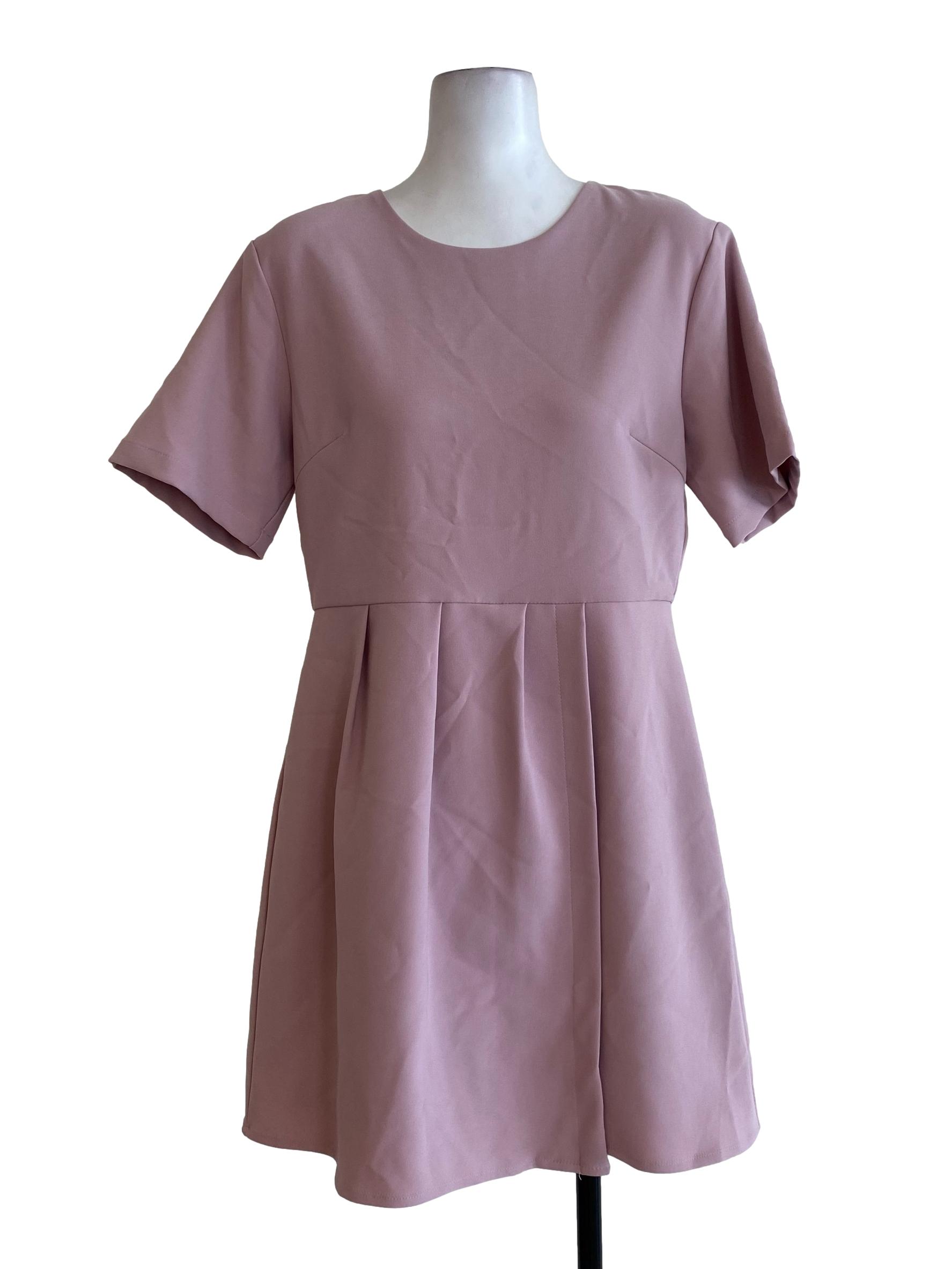 Pink Blouson Flapped Rompers
