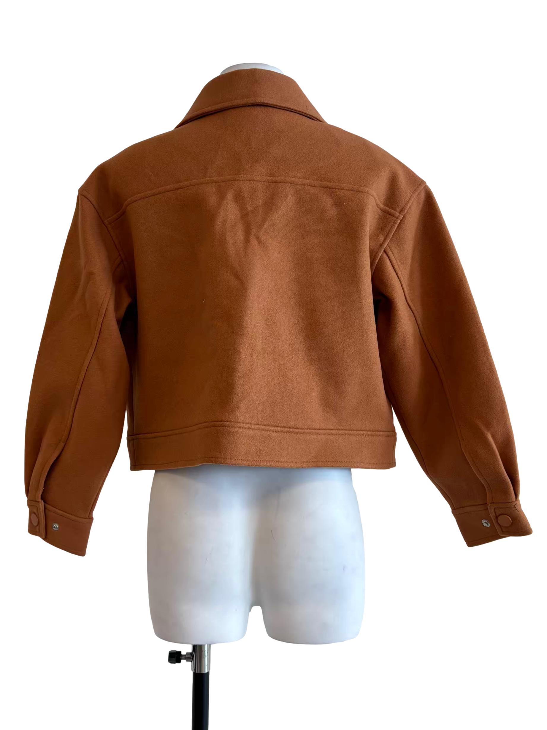 Cinnamon Brown Wool Jacket