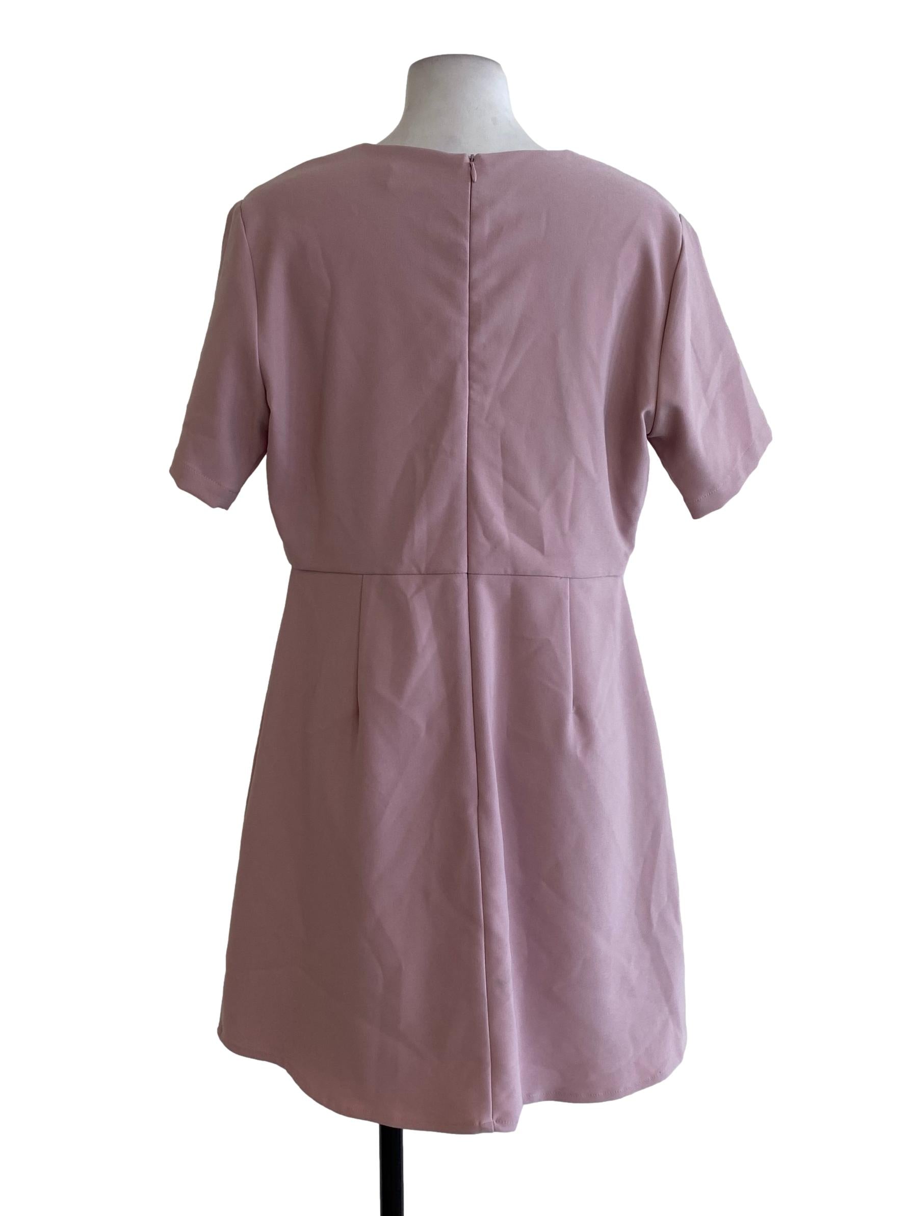 Pink Blouson Flapped Rompers
