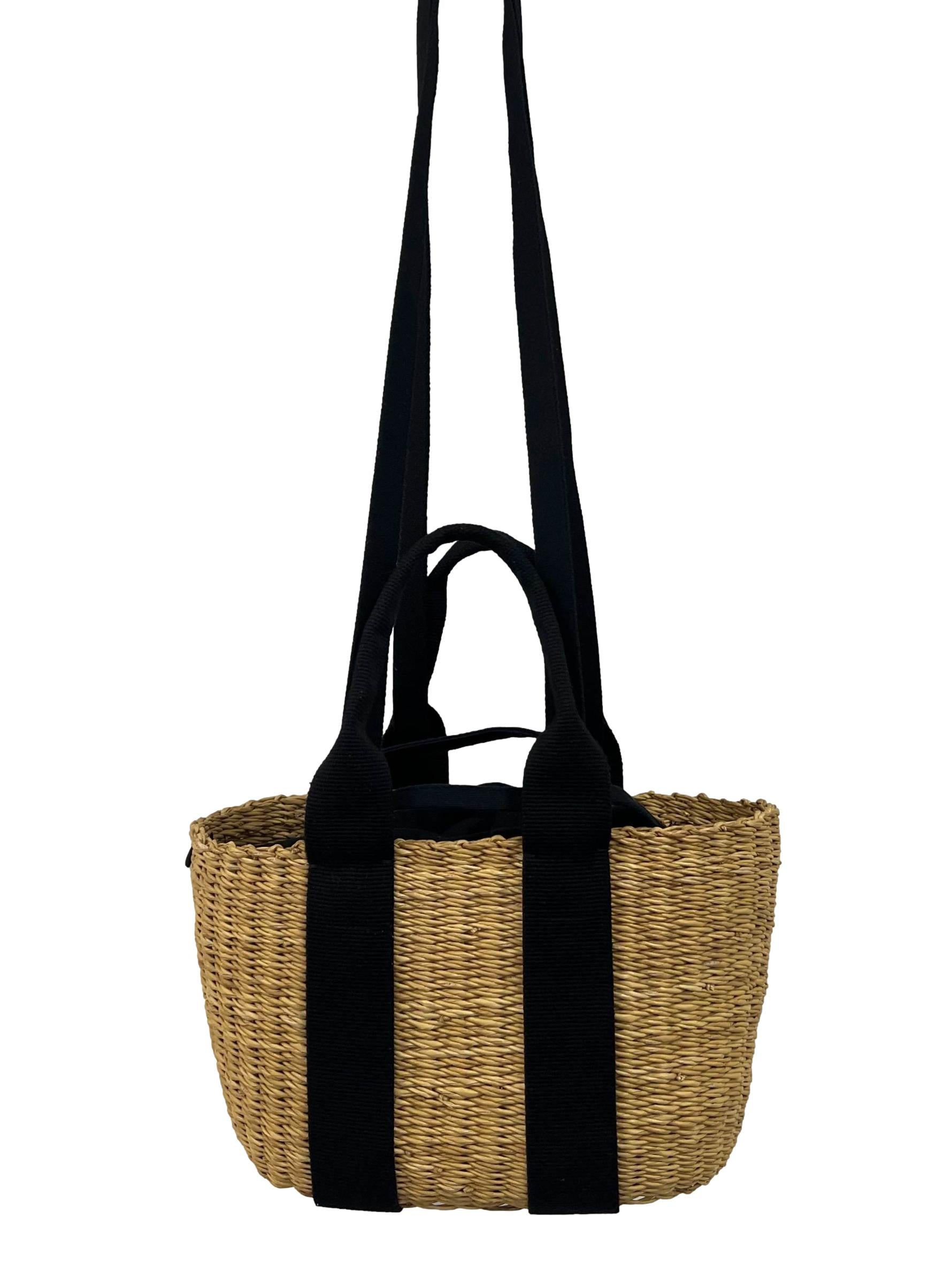 Brown Rattan Beach Bag CSN