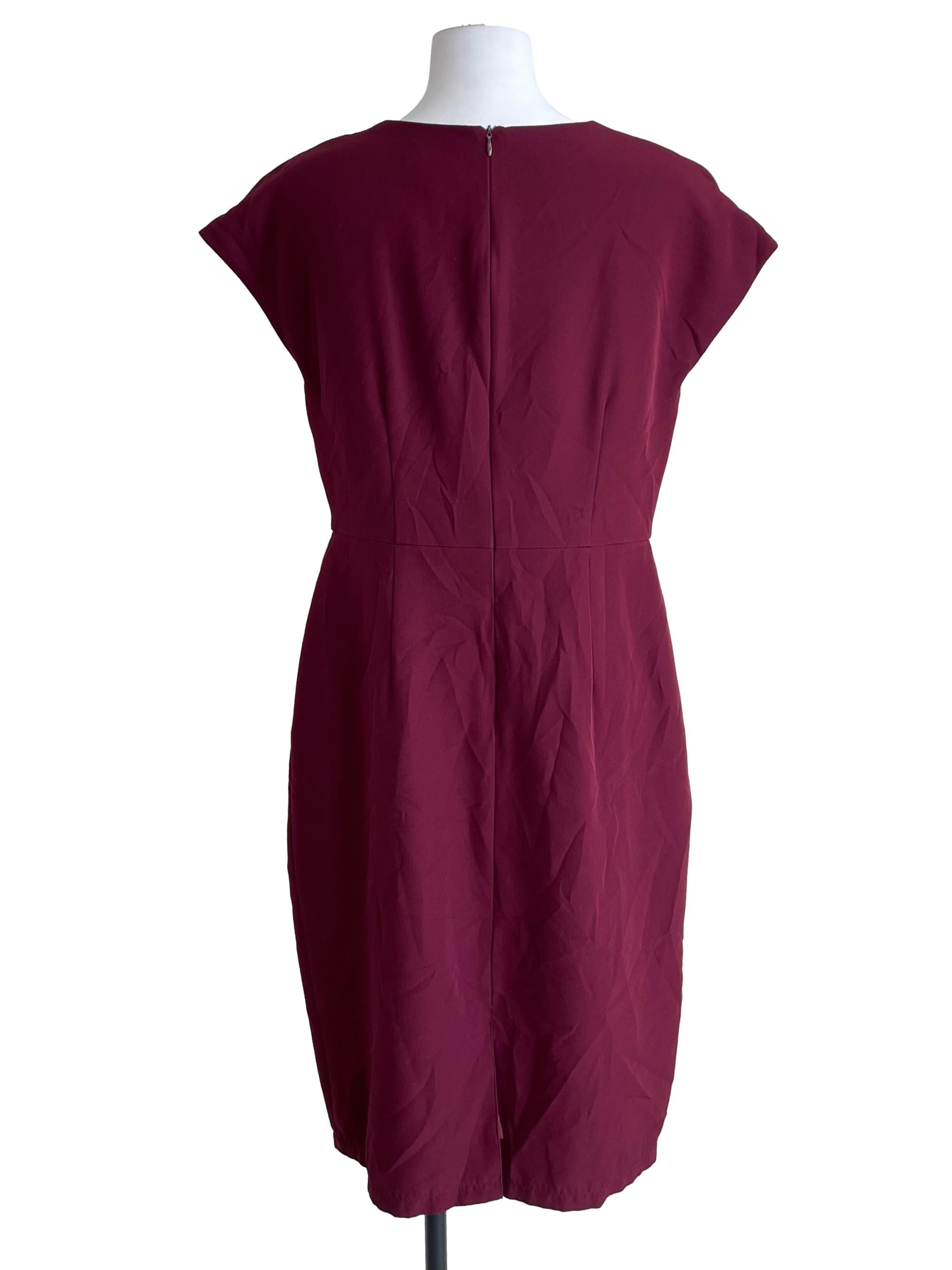 Plum Purple Drop Shoulder Slip Dress