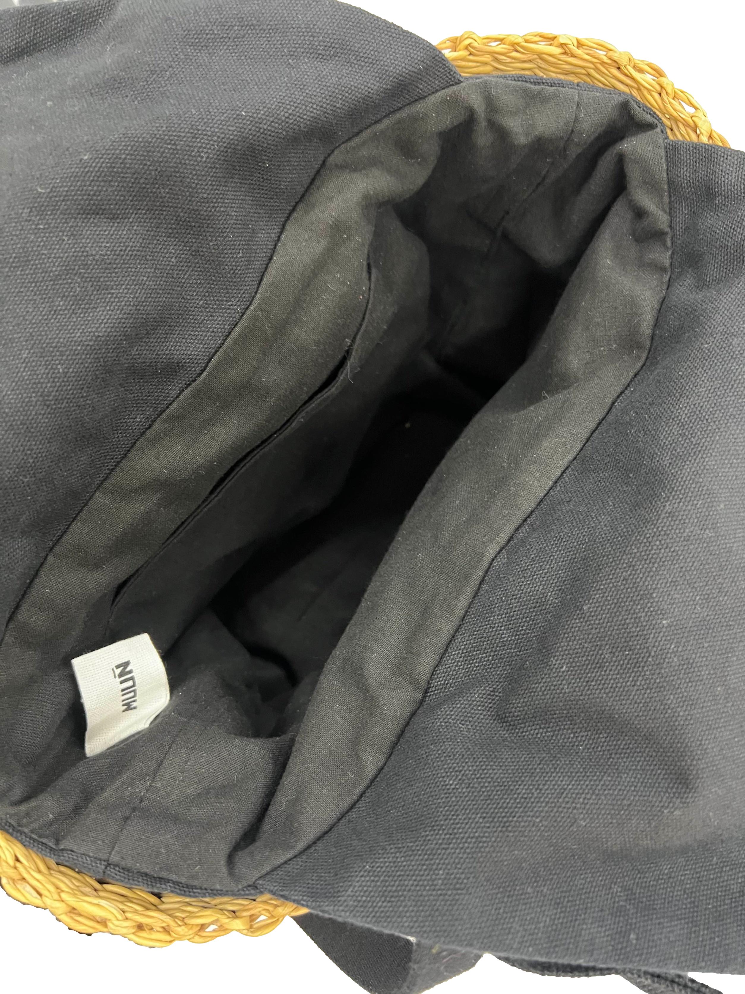 Brown Rattan Beach Bag CSN