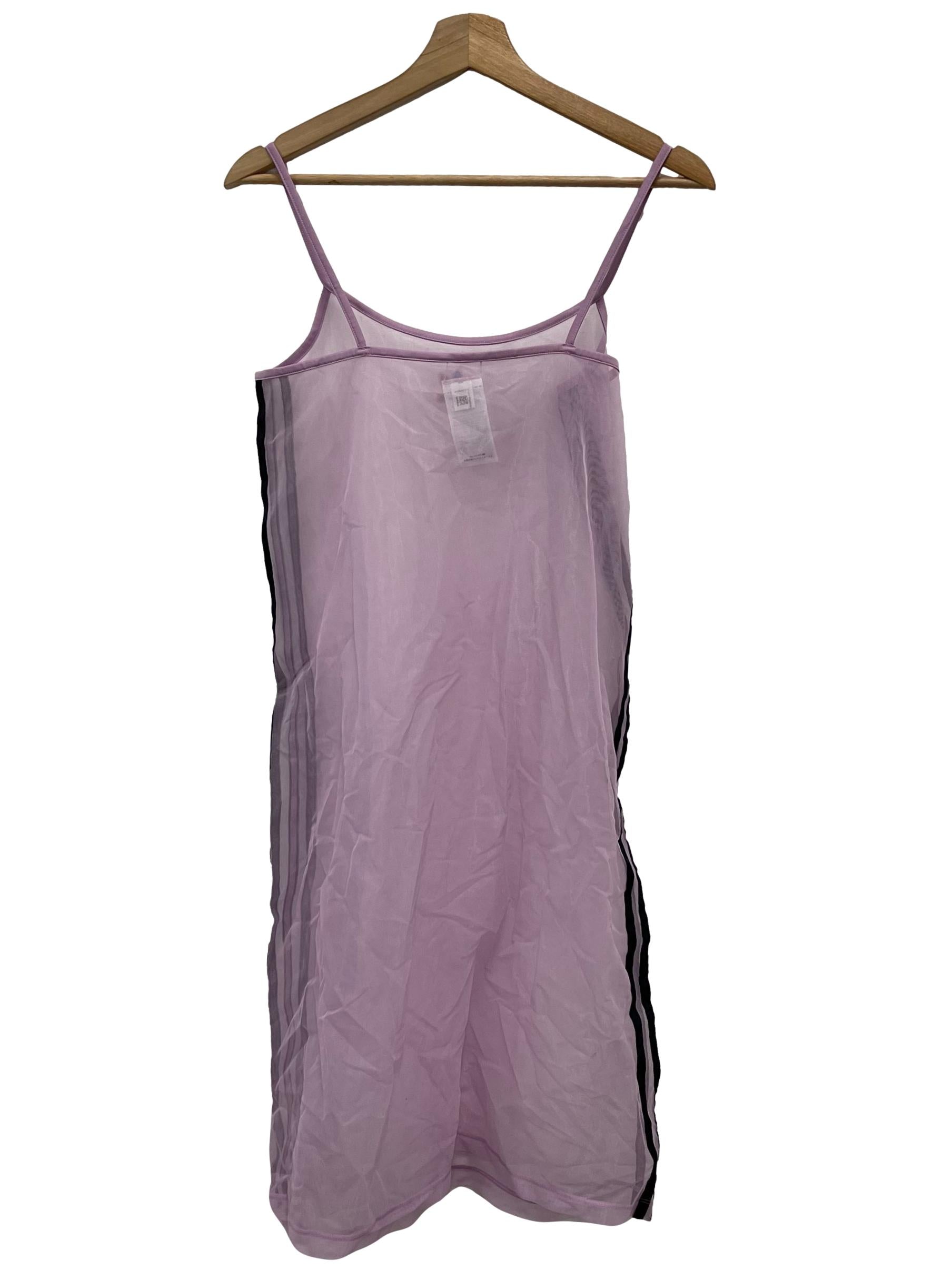 Lilac Logo Sheer Cami Dress