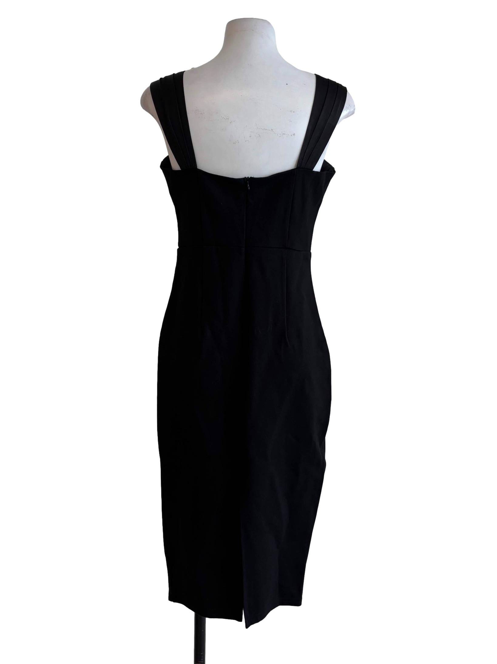 Eerie Black Sweetheart Bodycon Dress