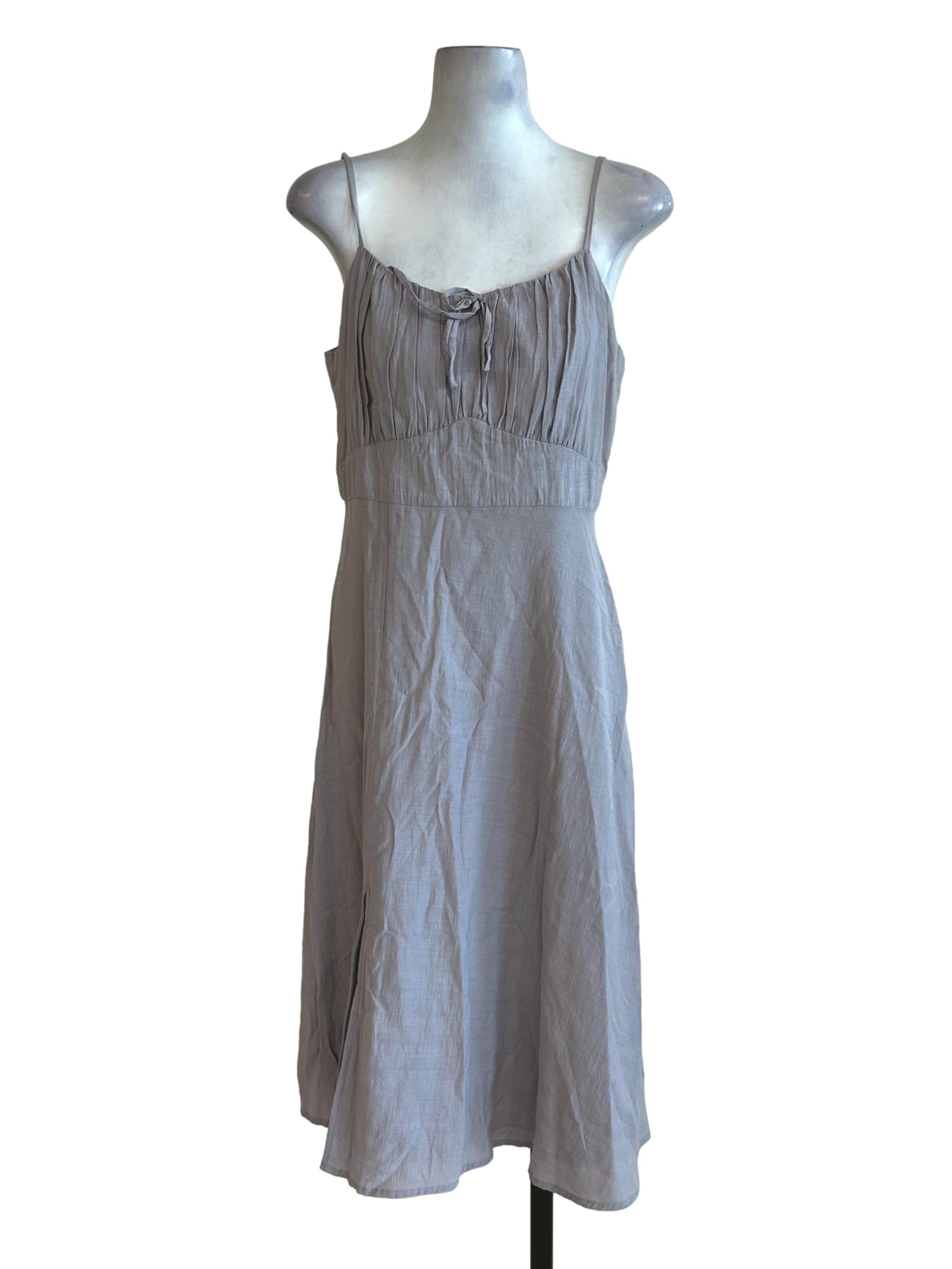 Heather Purple Sleeveless Midi Dress
