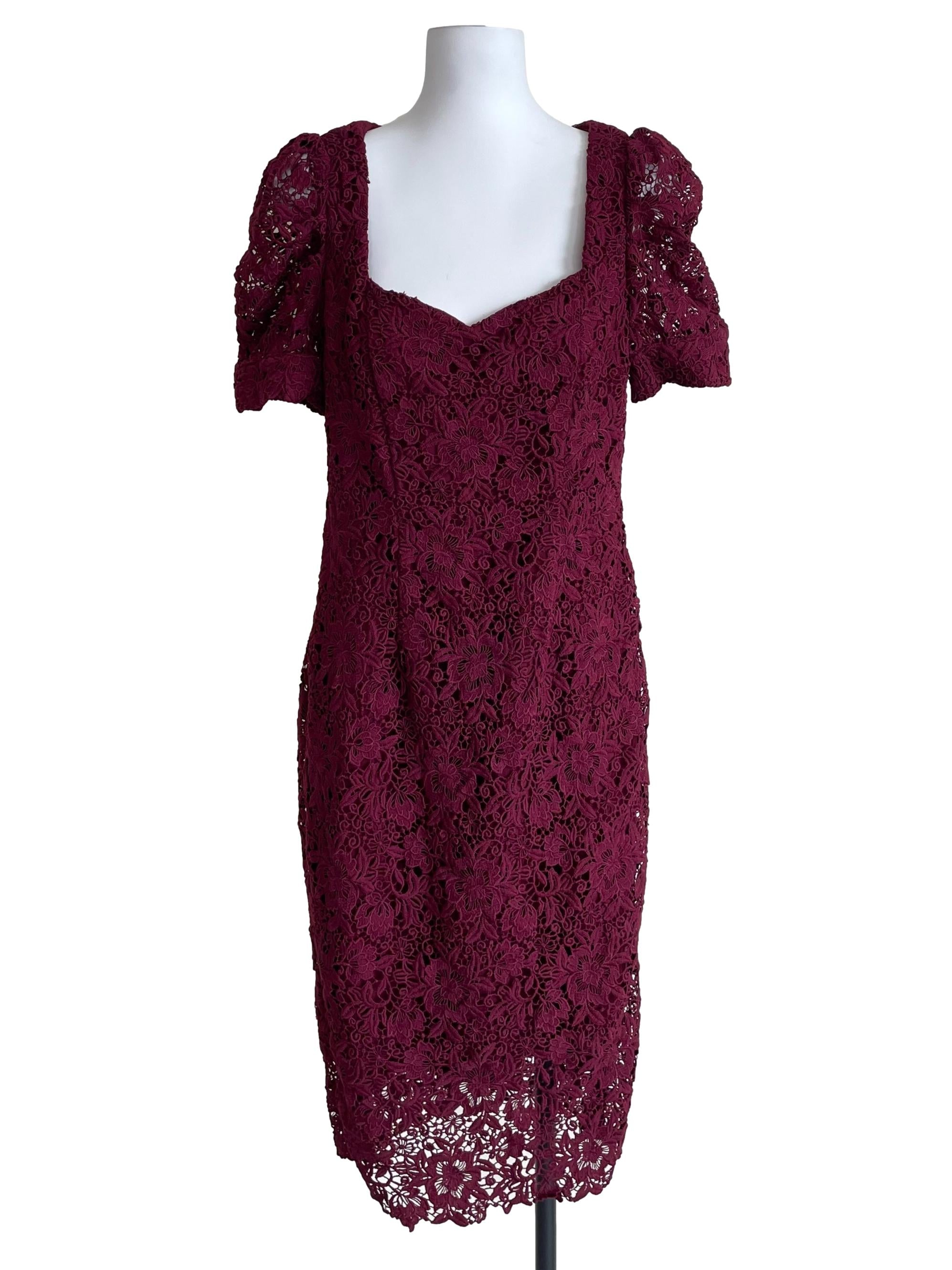 Jam Purple Lace Bodycon Dress