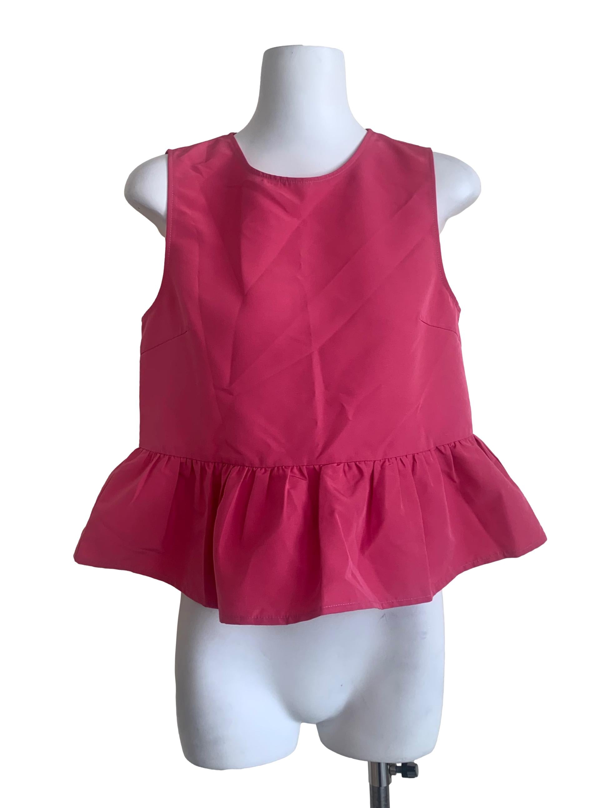 Hot Pink Sleeveless Top