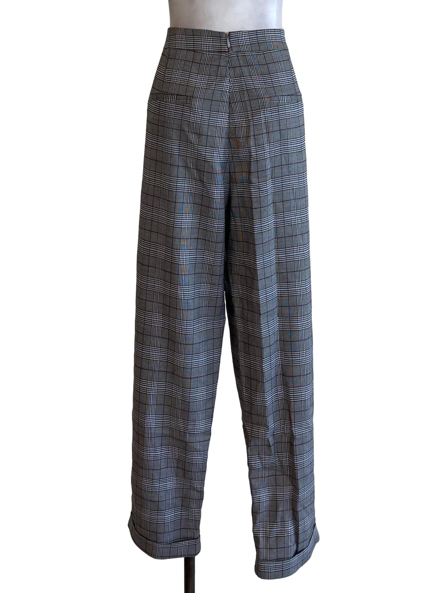 Grey Tartan Pants
