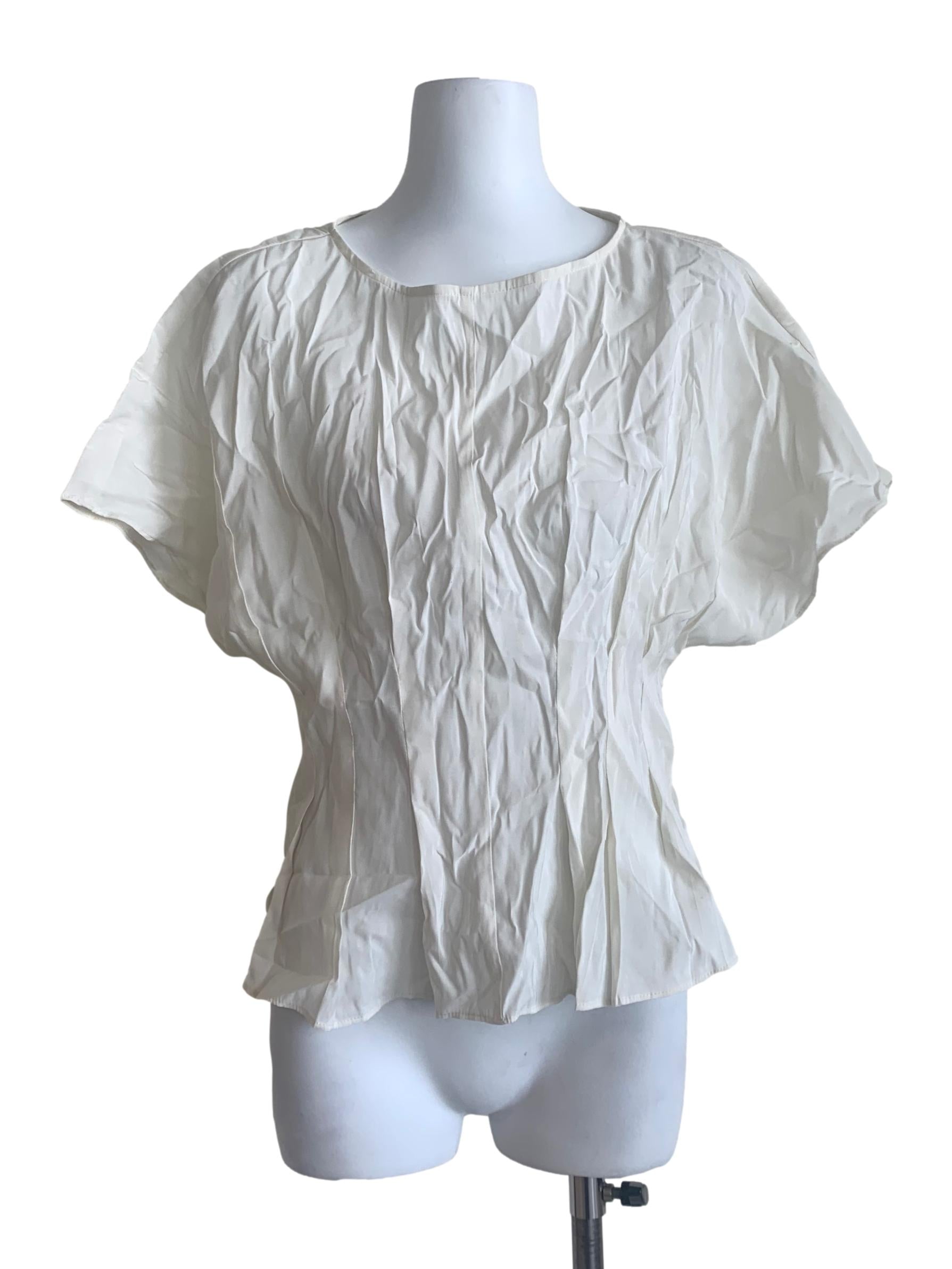 Alabaster White Cowl Top