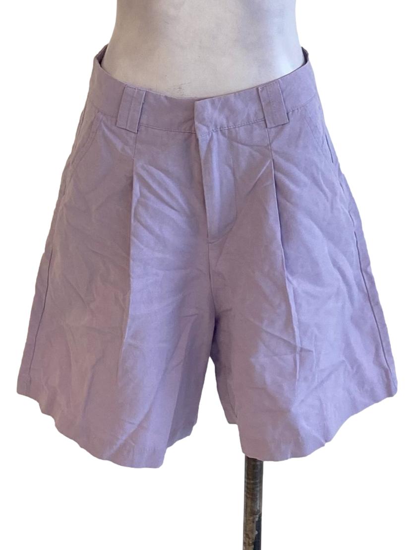 Lilac Purple Denim Shorts