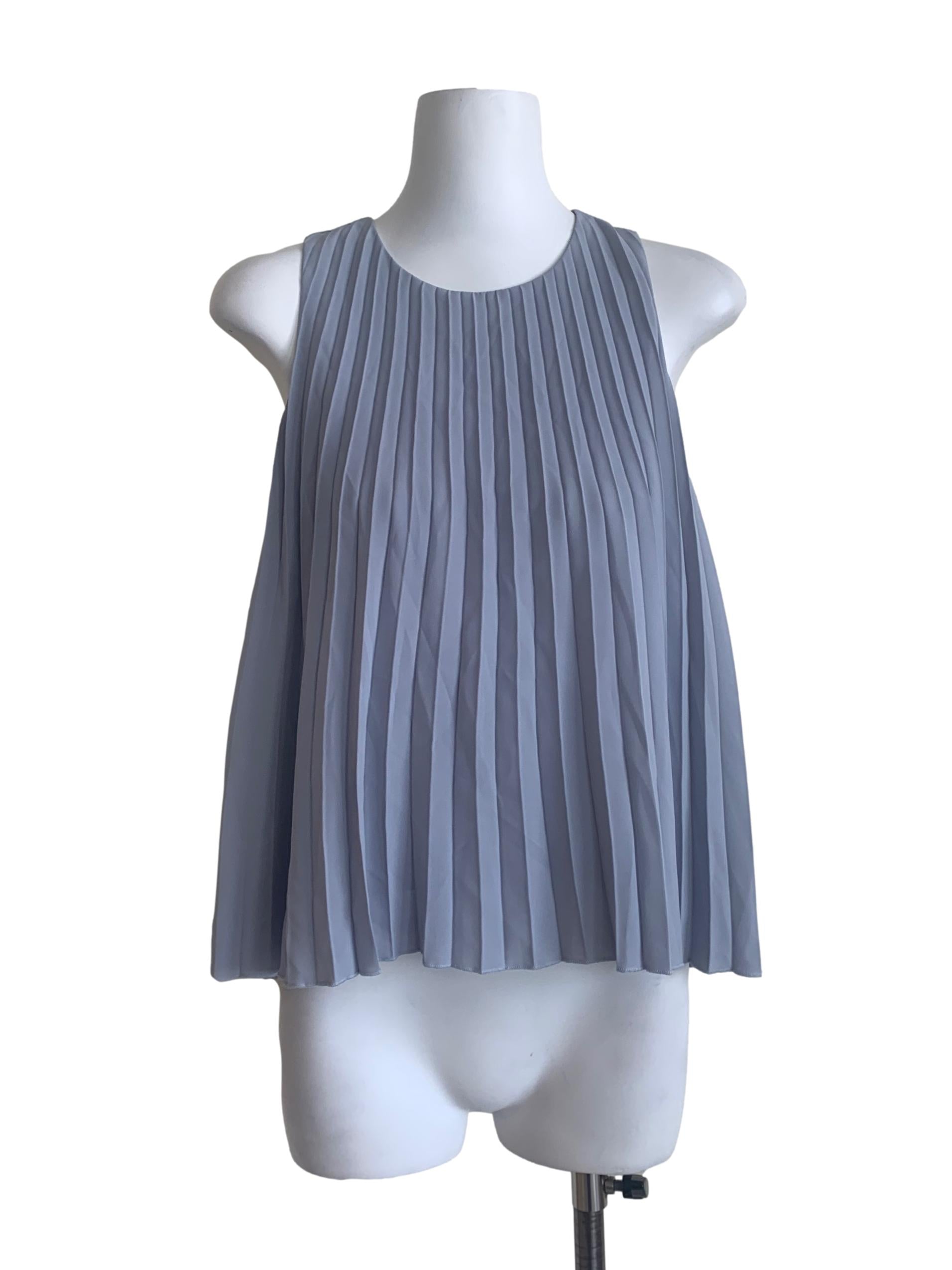 Heather Purple Pleated Tent Top