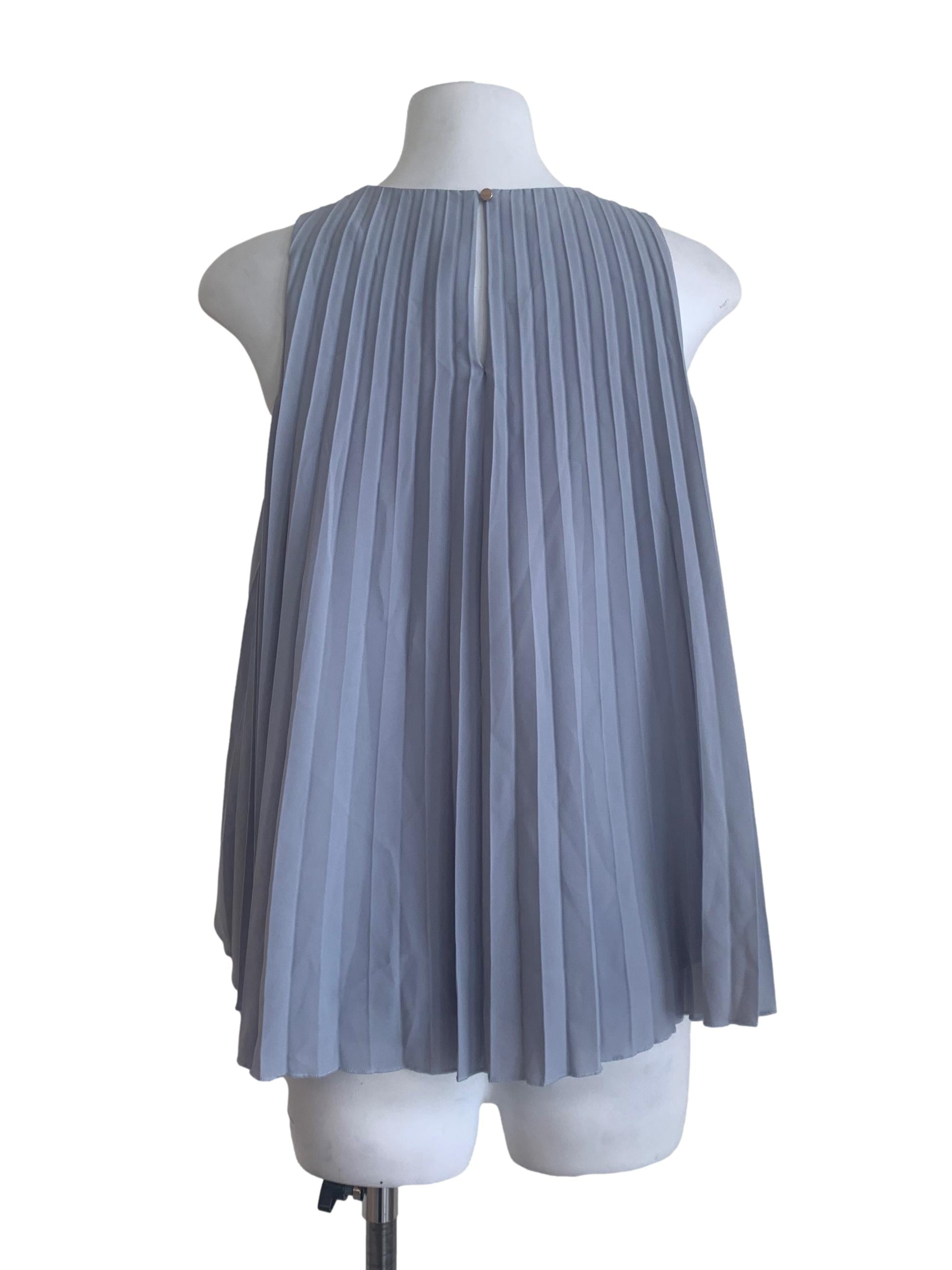 Heather Purple Pleated Tent Top