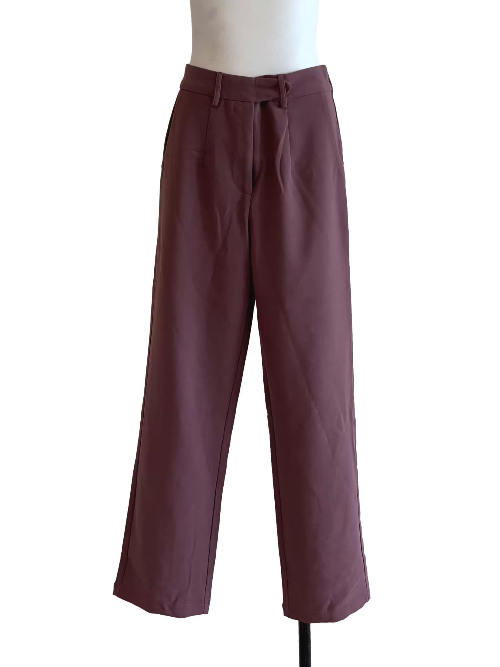 Grape Purple Straight Slacks
