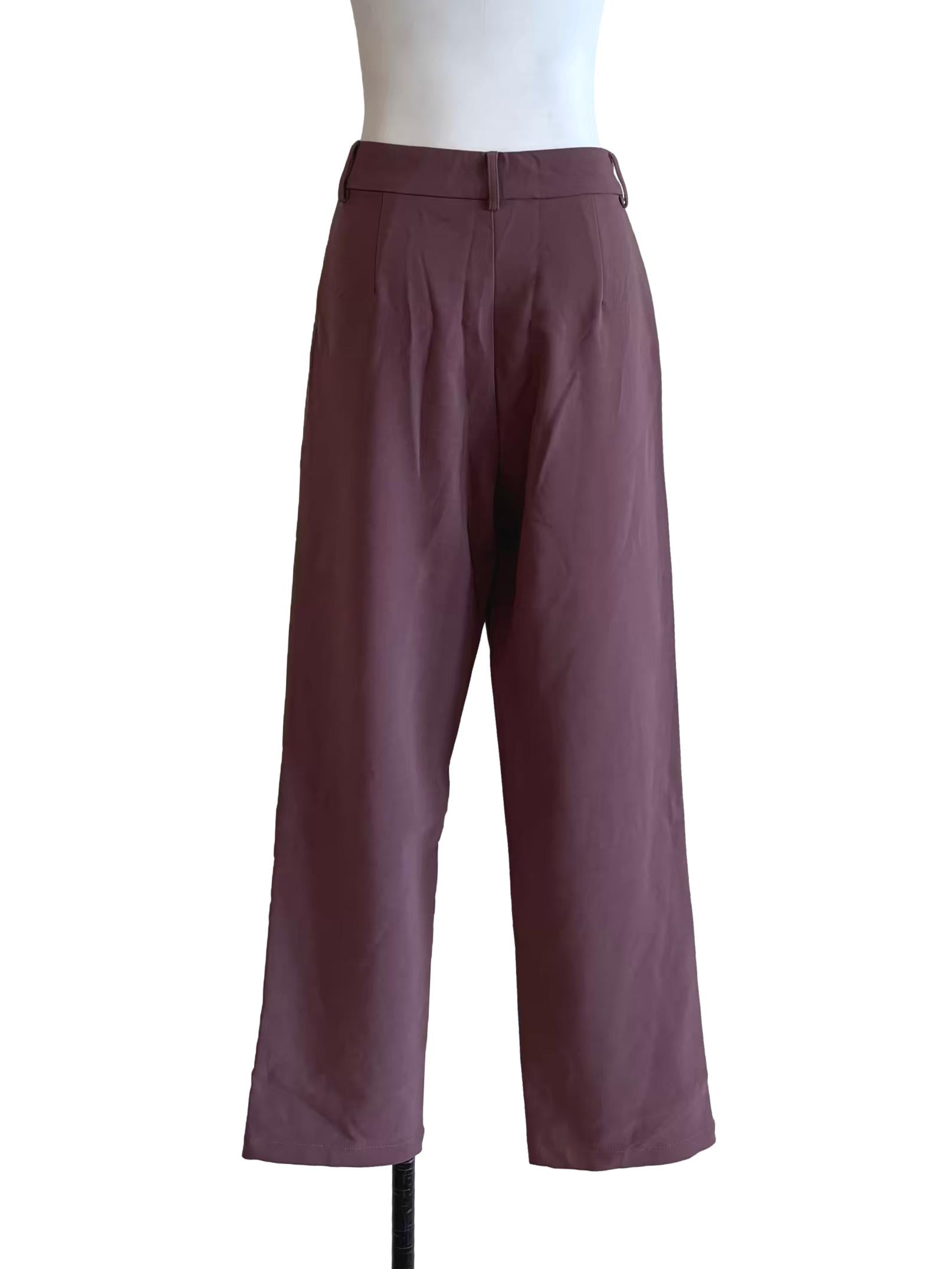 Grape Purple Straight Slacks