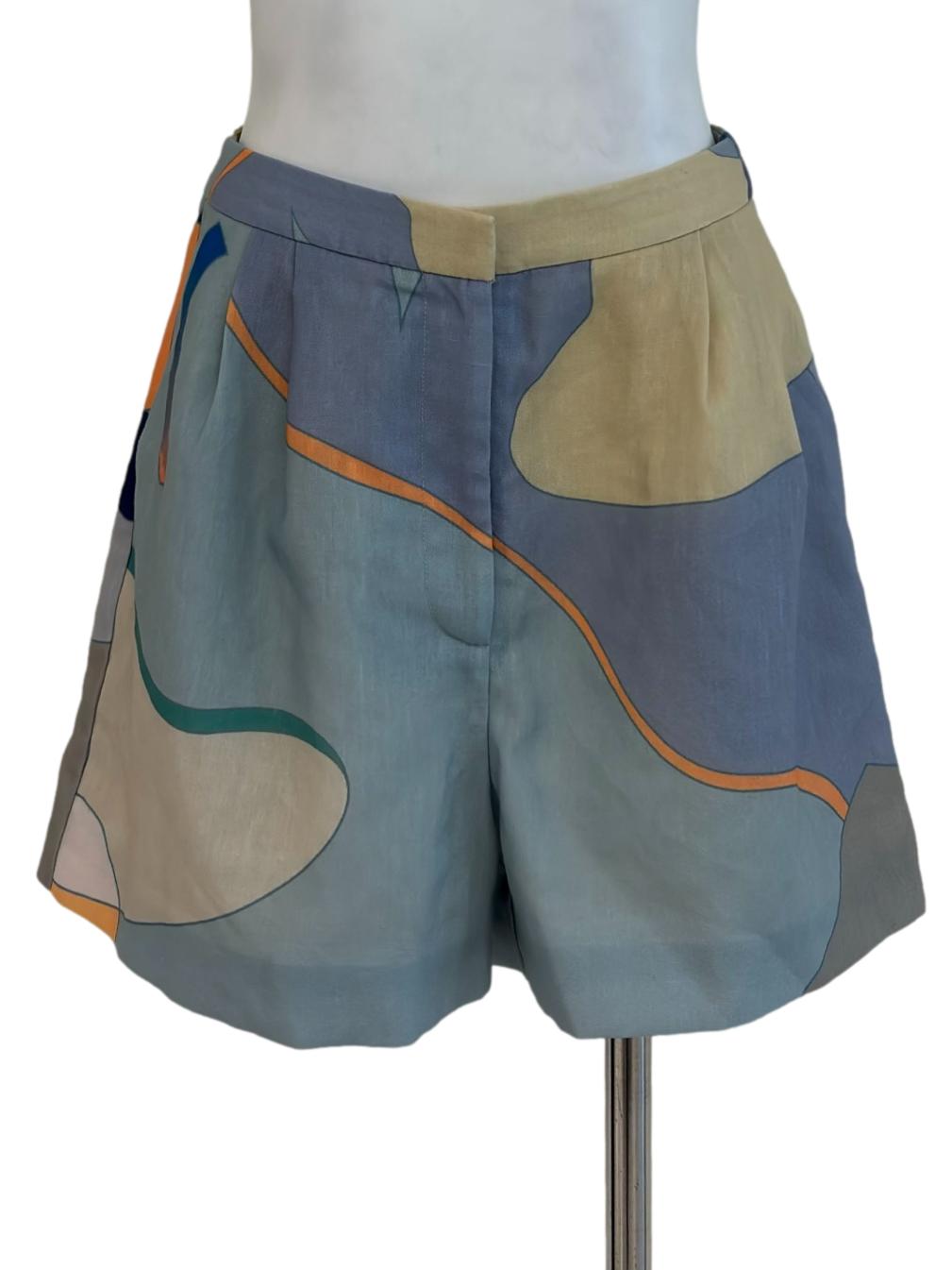 Blue Tones Pattern Shorts OSN