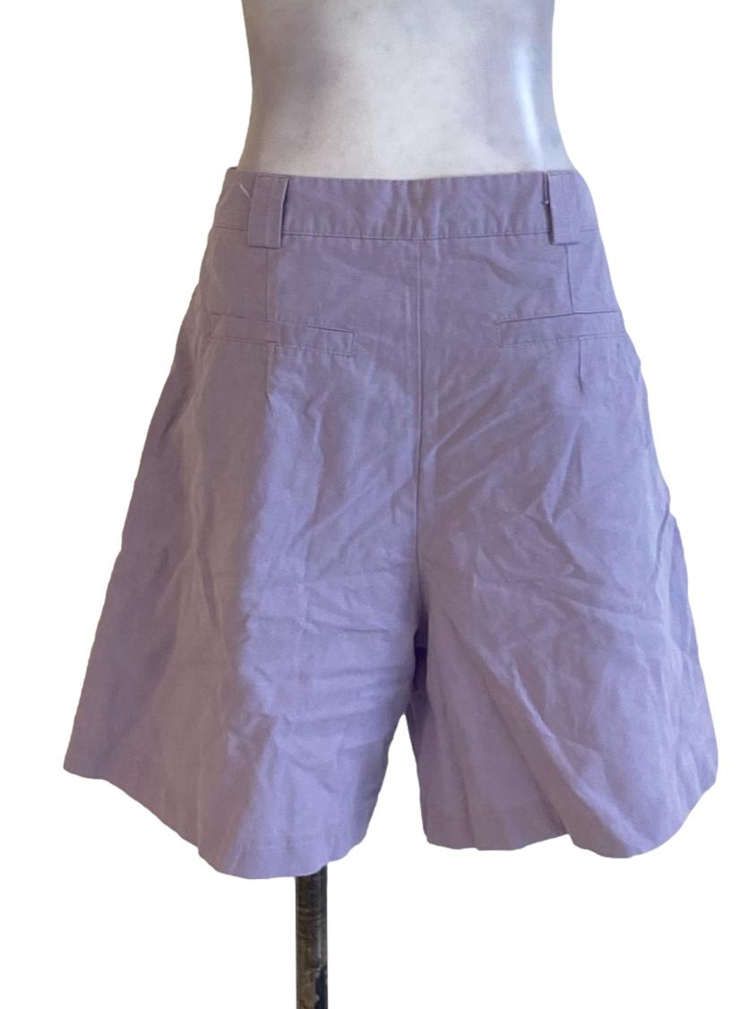 Lilac Purple Denim Shorts