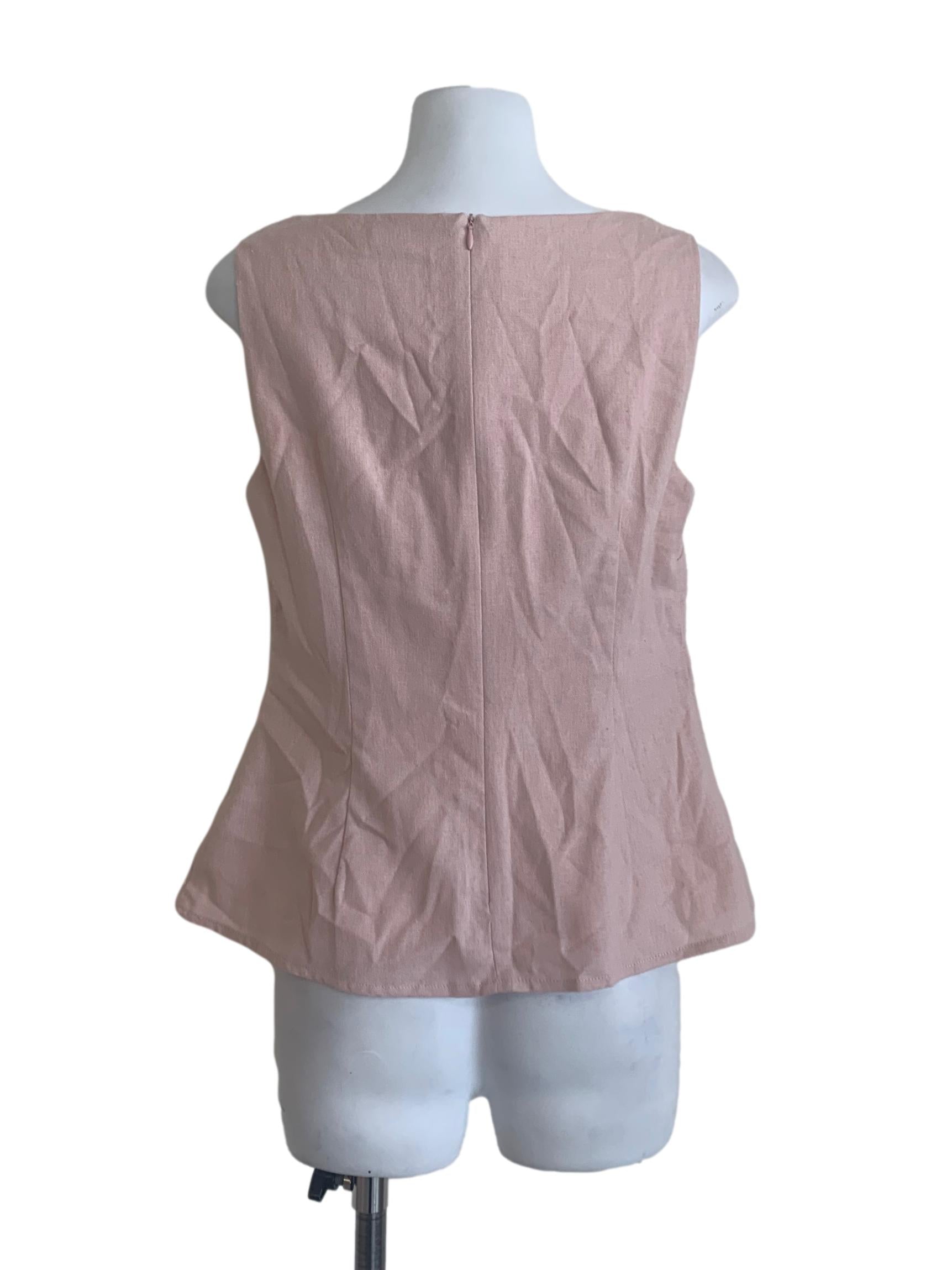 Rose Pink Bateau Neck Top