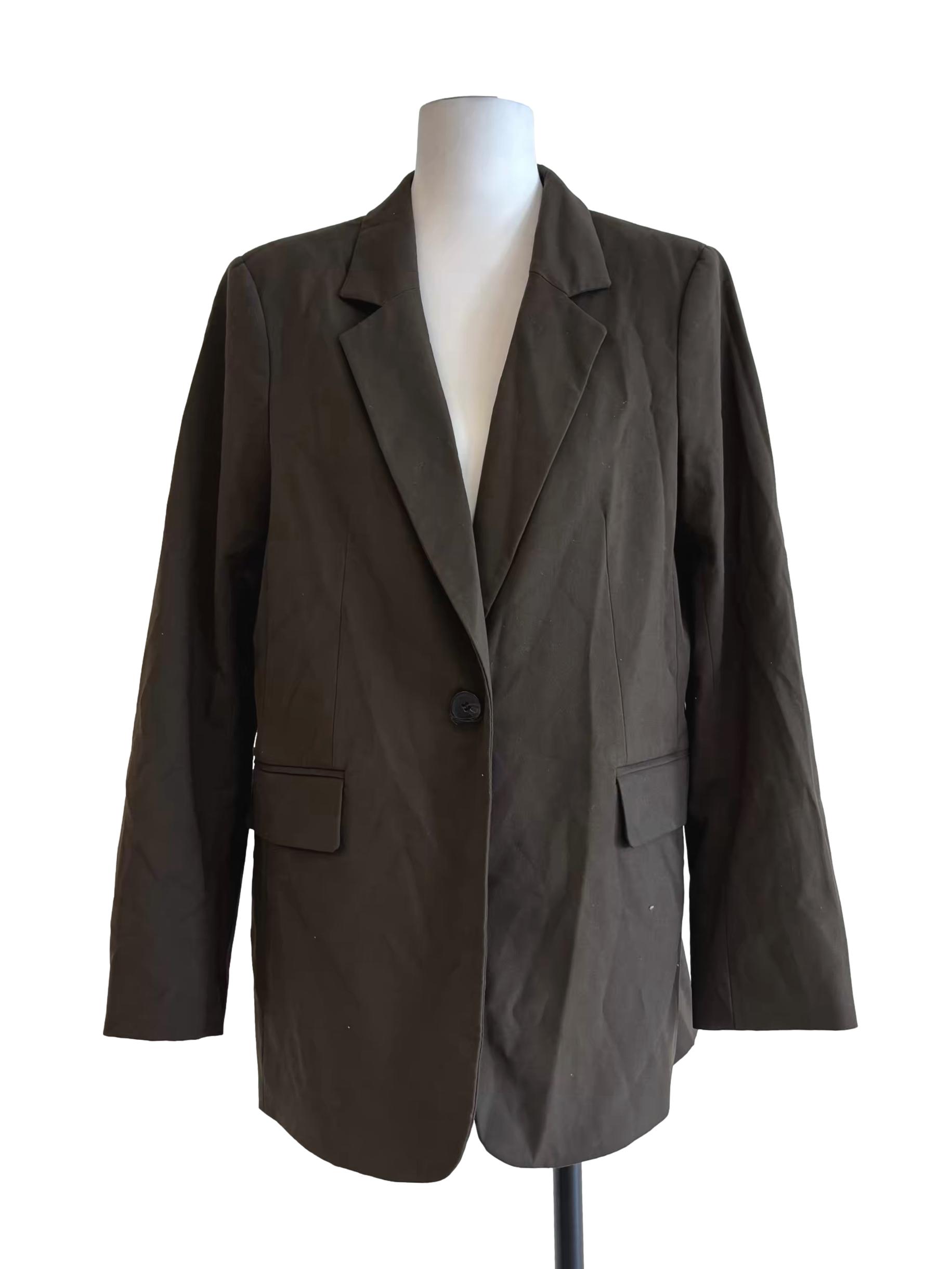Hunter Green One Button Blazer