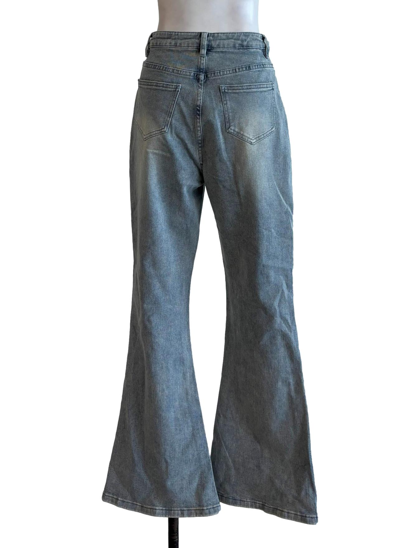 Light Washed Denim Bootcut Jeans