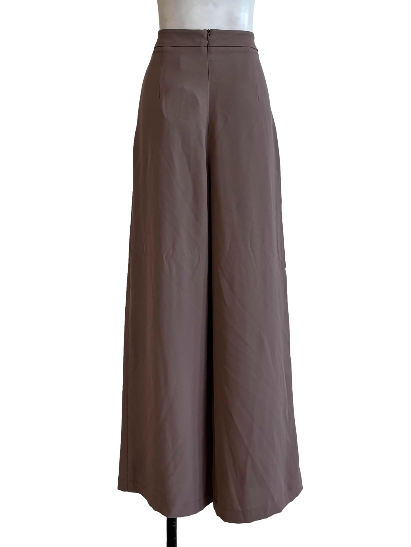 Clay Brown Wide Leg Pants
