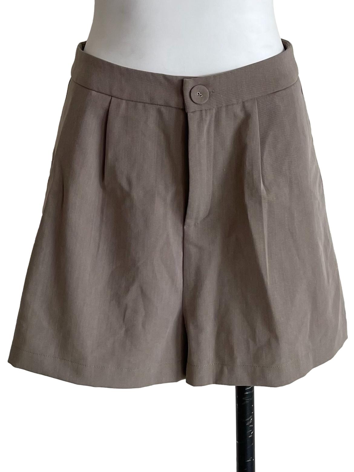 Tan Beige Formal Shorts