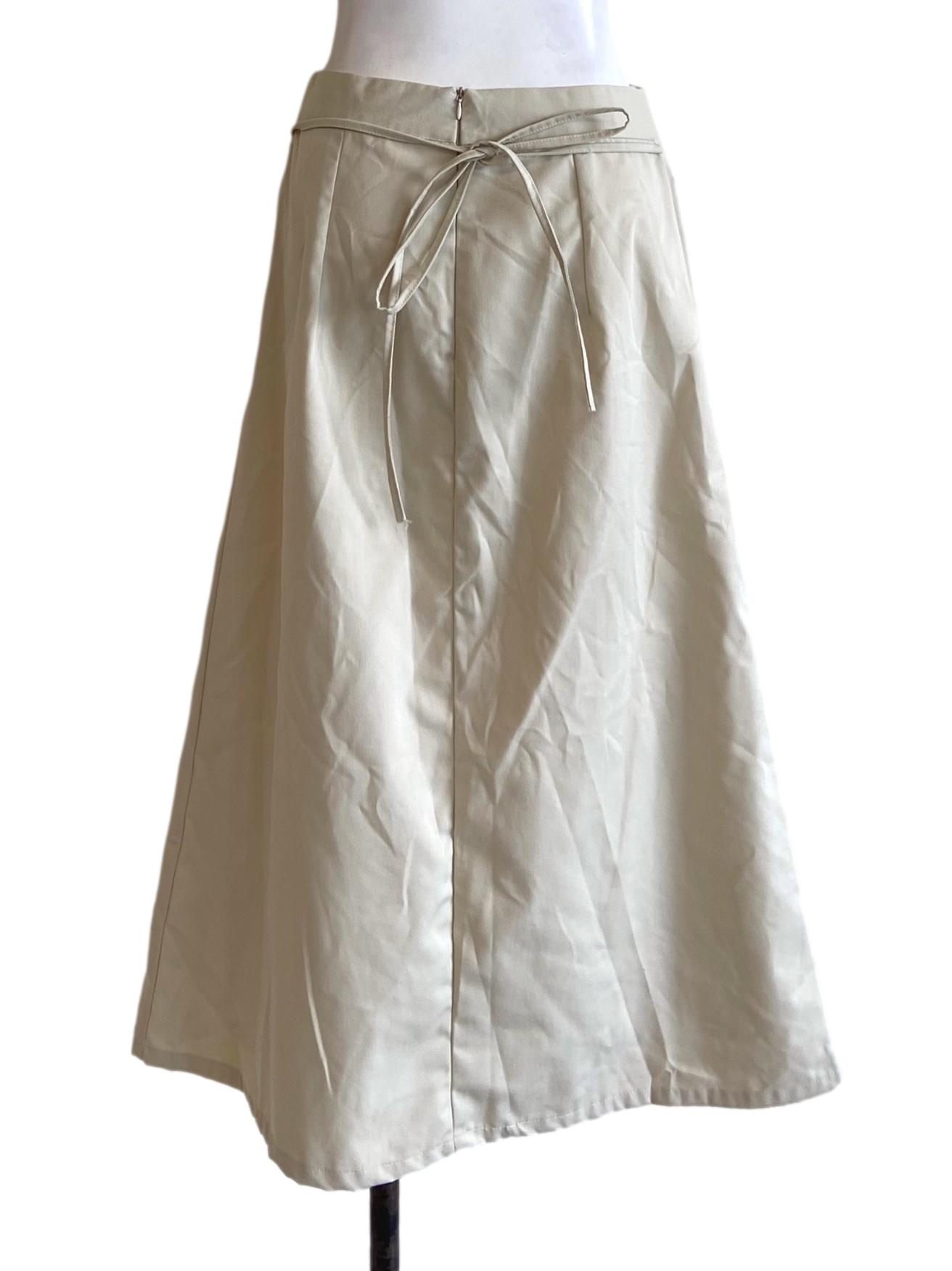 Parchment Twill A-Line Skirts