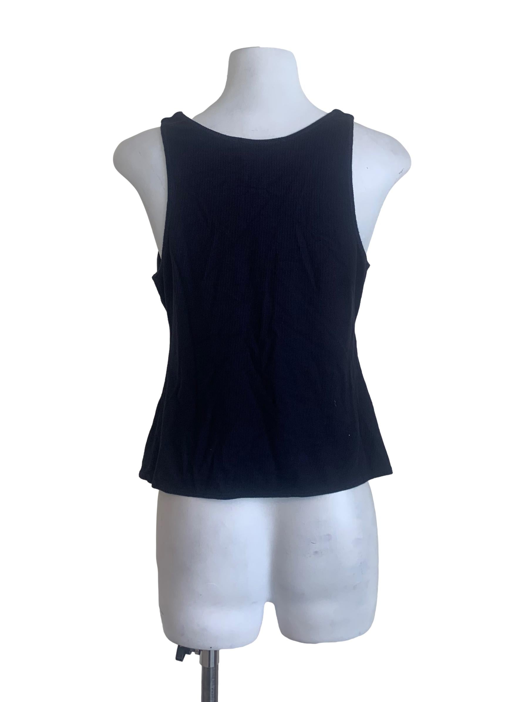 Navy Blue Peplum Top