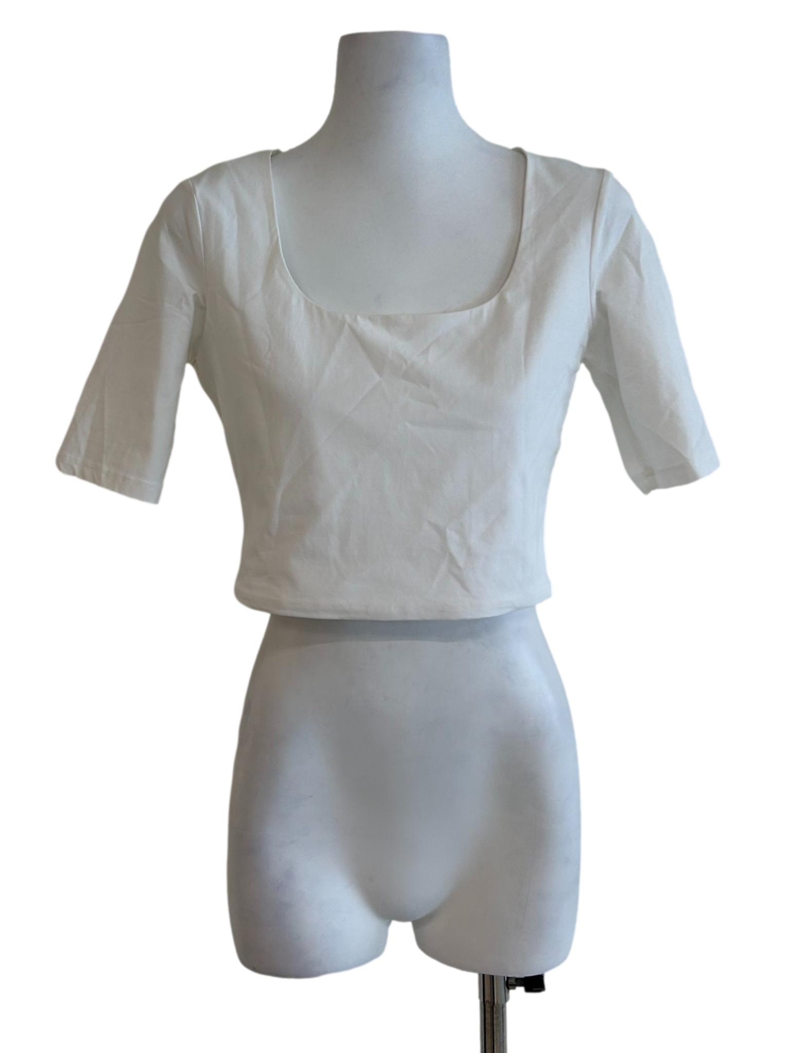 Daisy White Plain Top