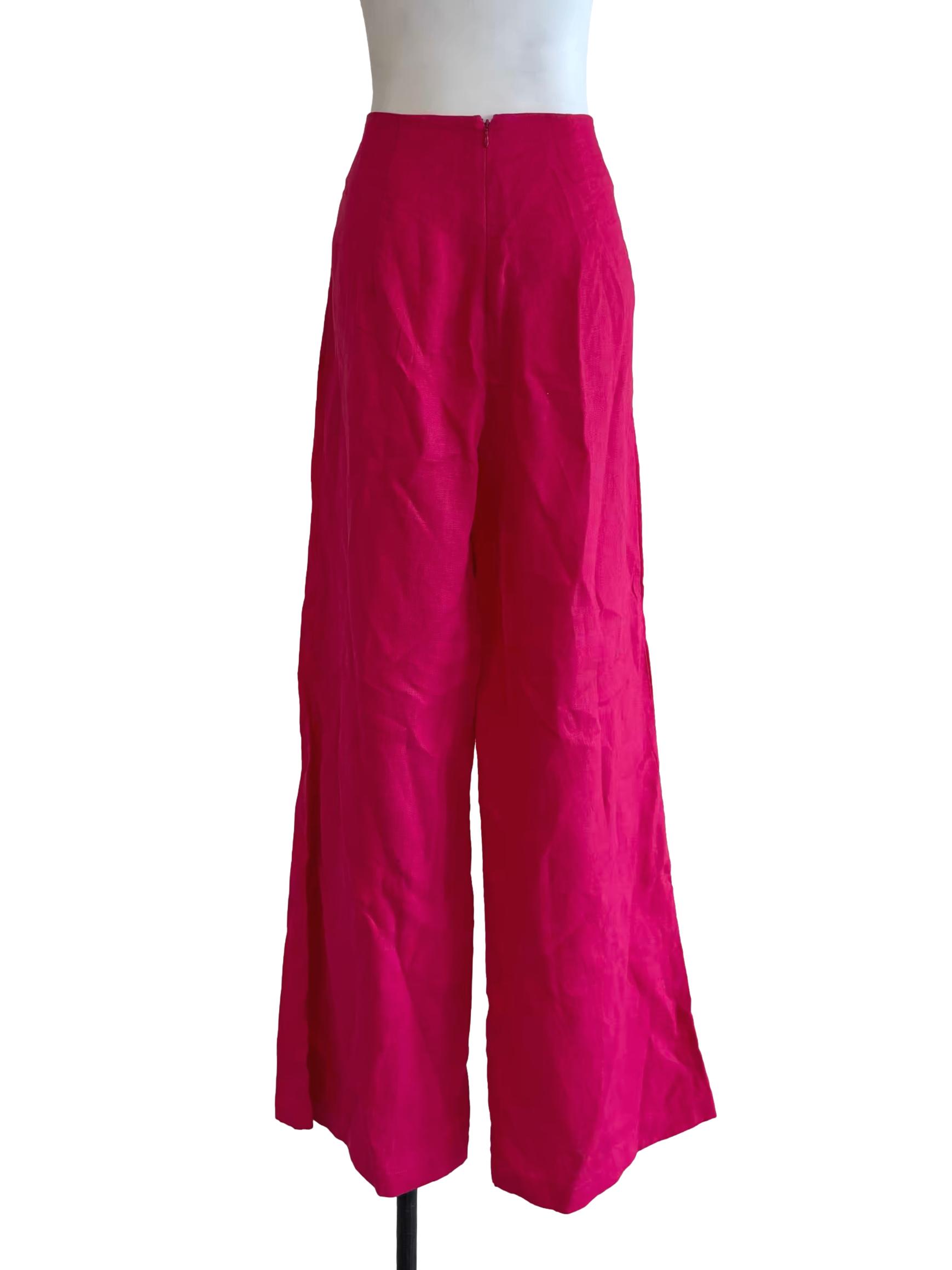 Hot Pink Linen Pants