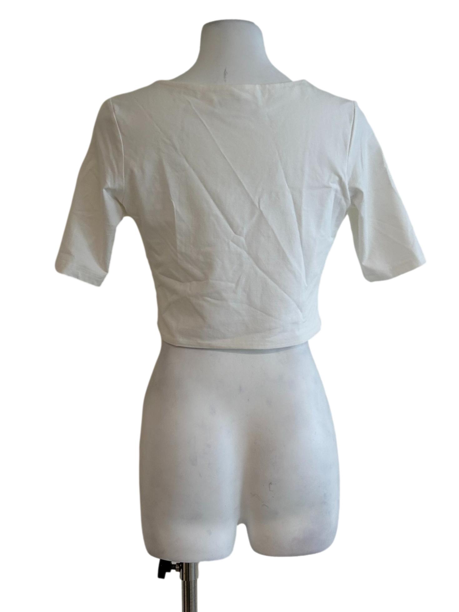 Daisy White Plain Top