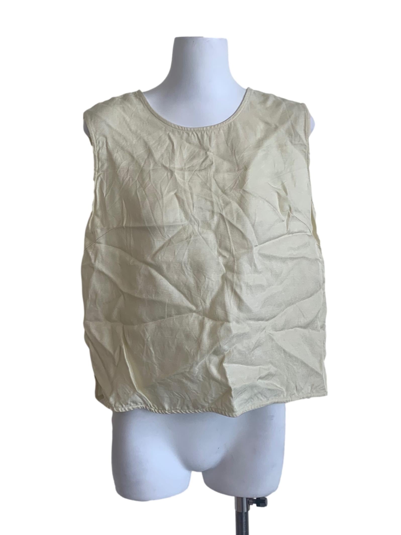 Sugar Cookie Beige Round Neck Top